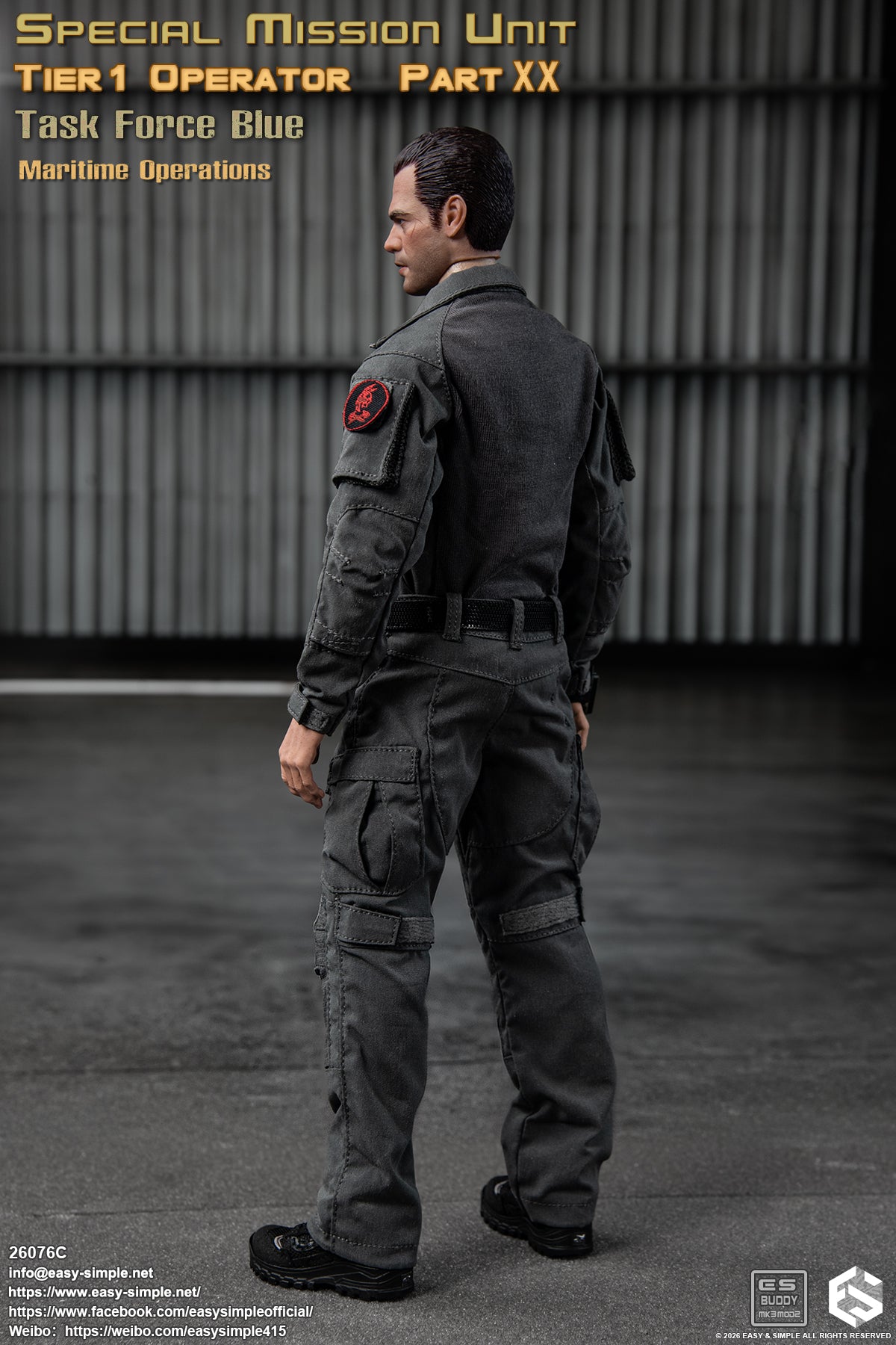 1:6 scale Easy & Simple 26076C Special Mission Unit Tier1 Operator Part XX Task Force Blue Maritime Operations 12" Figure (PREORDER)