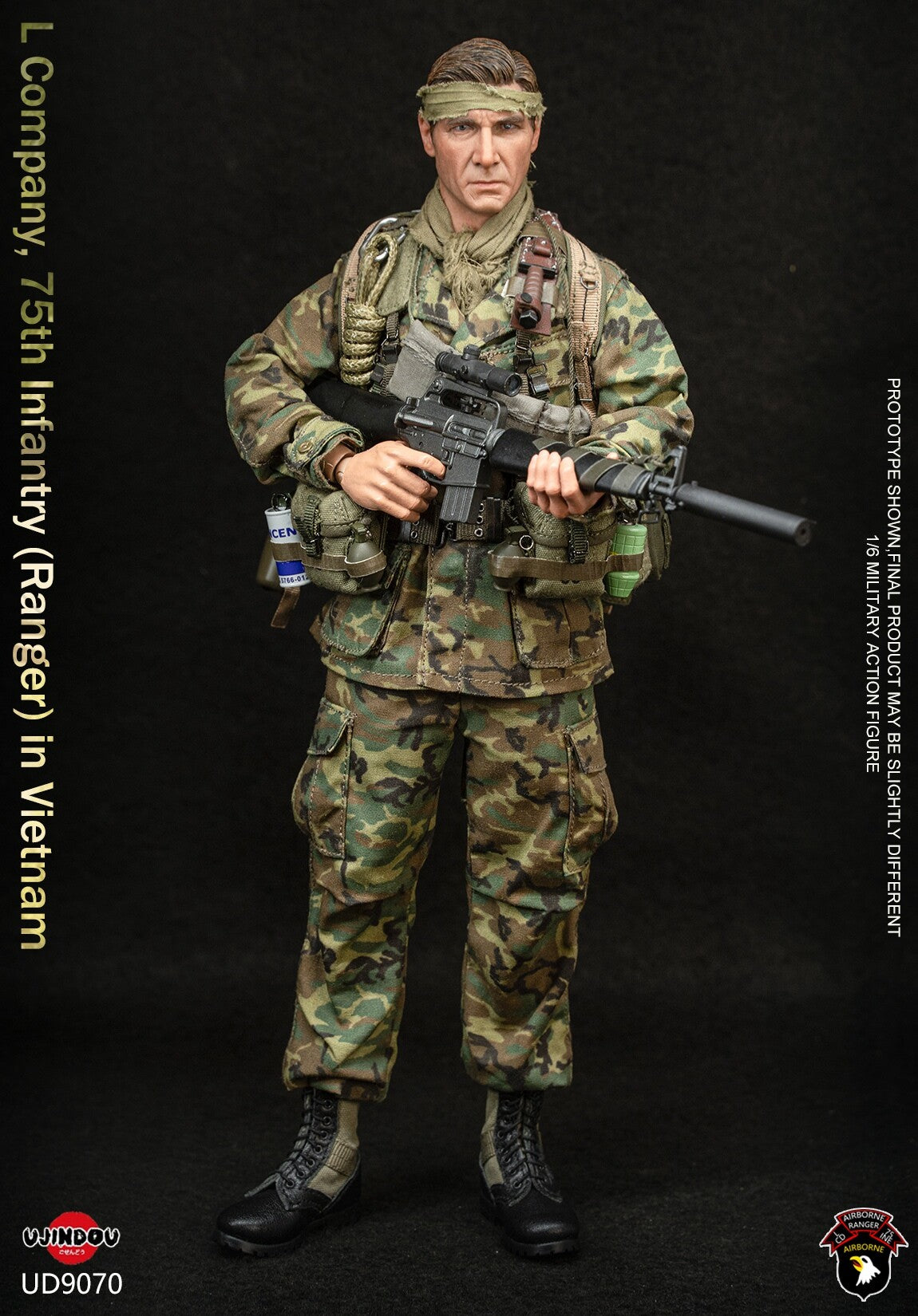 1:6 scale Ujindou UD9070 U.S. ARMY L Company 75th Infantry Ranger in Vietnam 12" Figure (PREORDER)