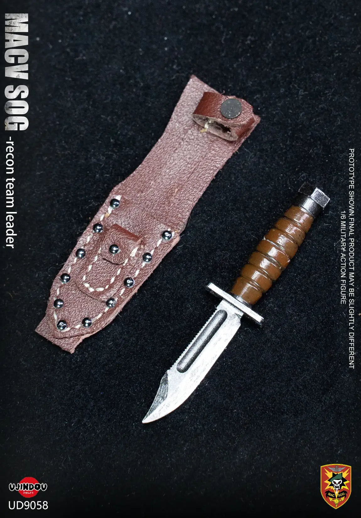 1:6 scale Ujindou Vietnam MACV-SOG Team Leader Survival Knife for 12" Figures
