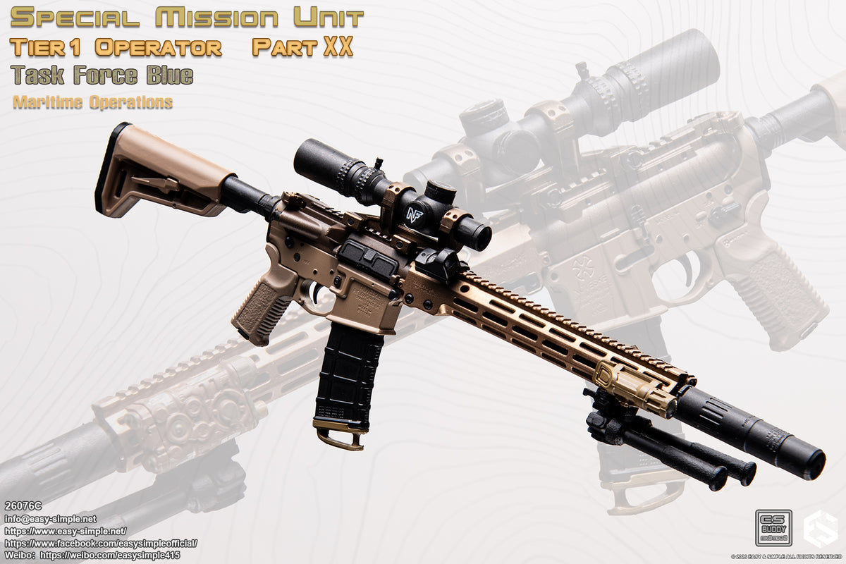 1:6 scale Easy & Simple 26076C Special Mission Unit Tier1 Operator Part XX Task Force Blue Maritime Operations 12" Figure (PREORDER)