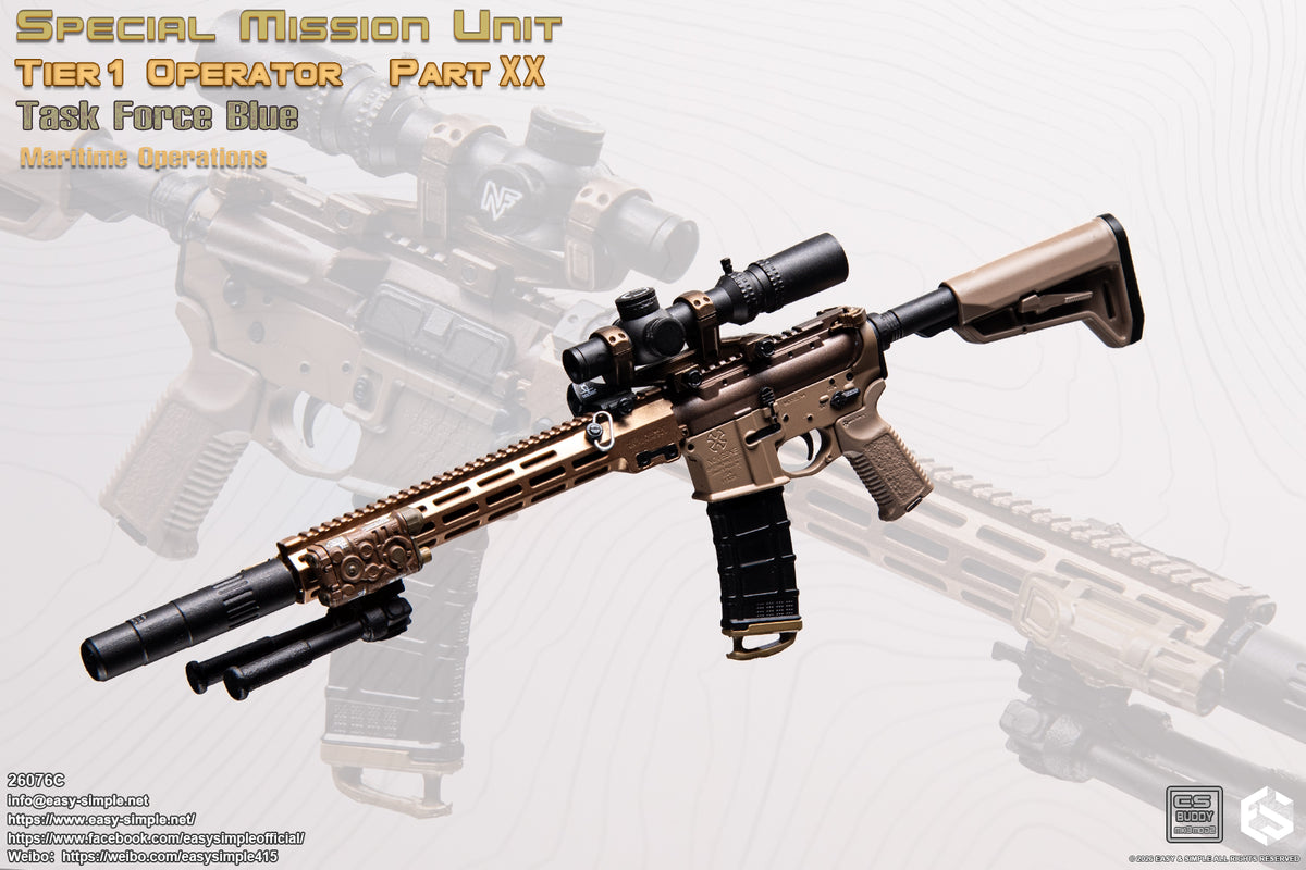 1:6 scale Easy & Simple 26076C Special Mission Unit Tier1 Operator Part XX Task Force Blue Maritime Operations 12" Figure (PREORDER)