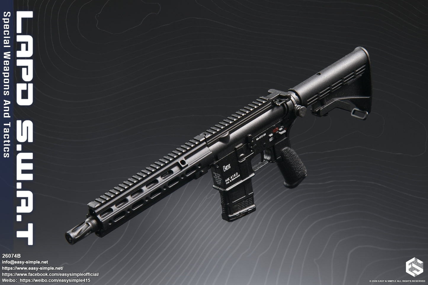 1:6 scale Easy & Simple LAPD S.W.A.T Special Weapons and Tactics 12" Female Figure 26074B (PREORDER)
