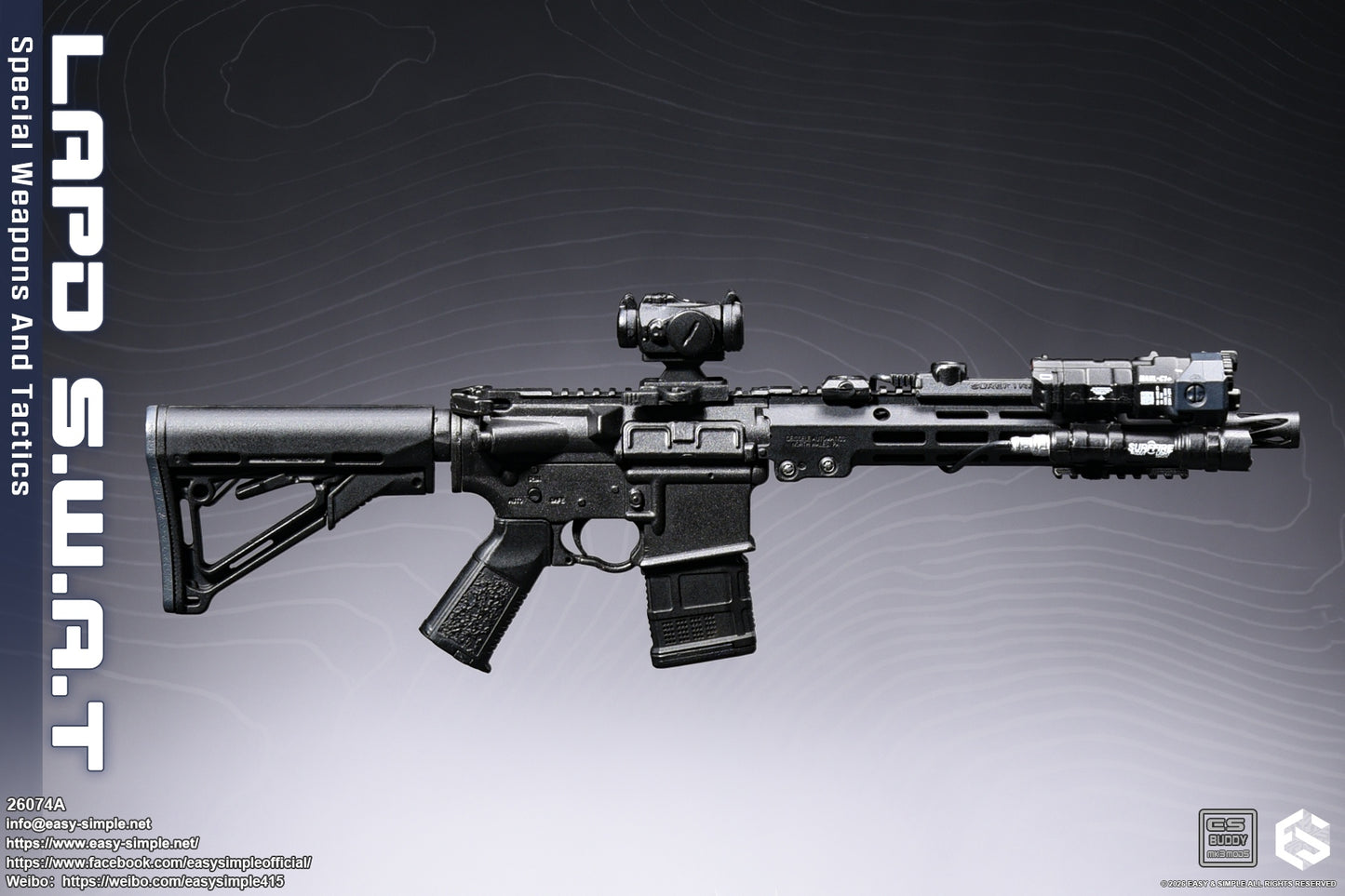 1:6 scale Easy & Simple LAPD S.W.A.T Special Weapons and Tactics 12" Figure 26074A (PREORDER)