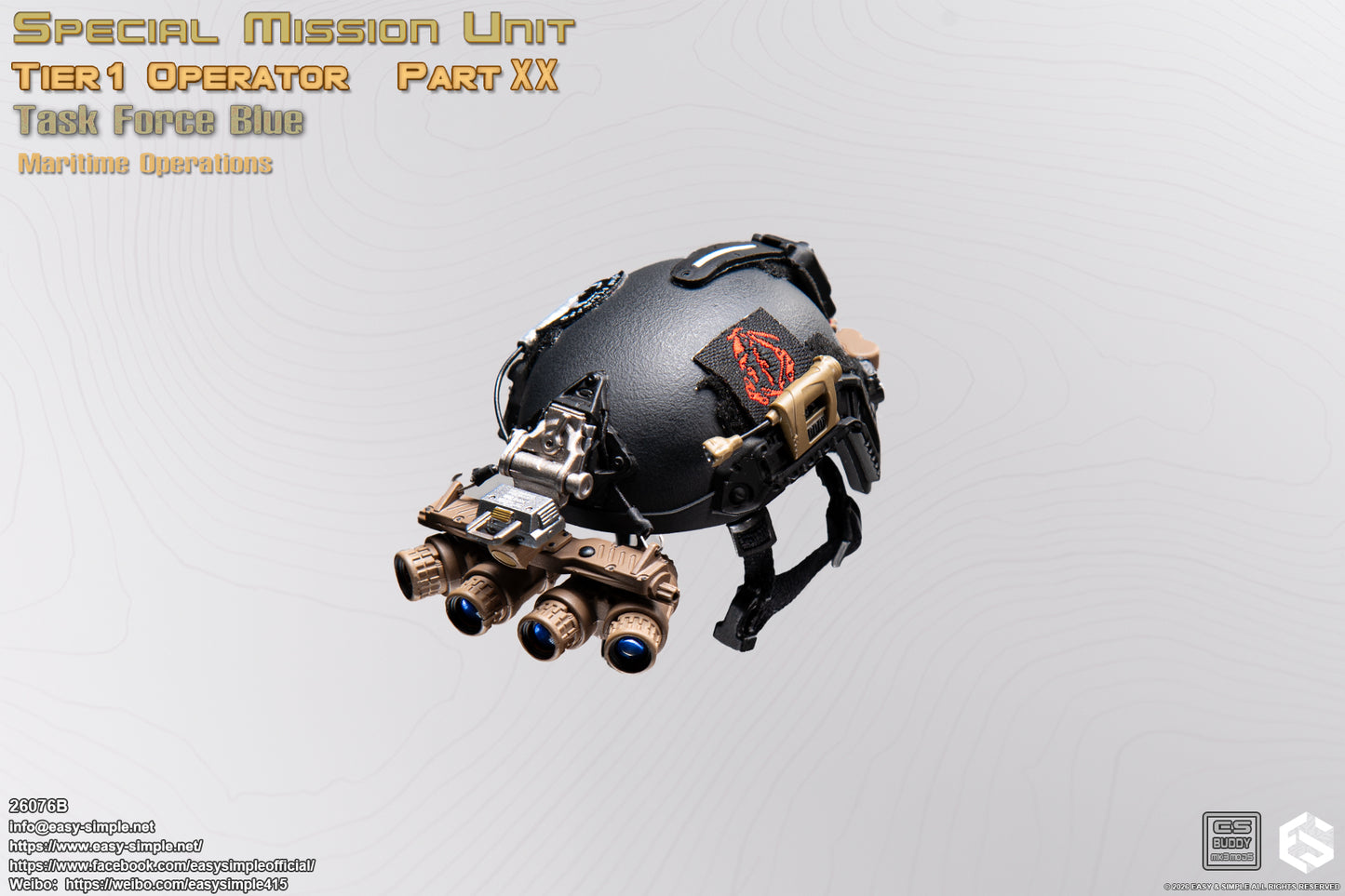 1:6 scale Easy & Simple 26076B Special Mission Unit Tier1 Operator Part XX Task Force Blue Maritime Operations 12" Figure (PREORDER)