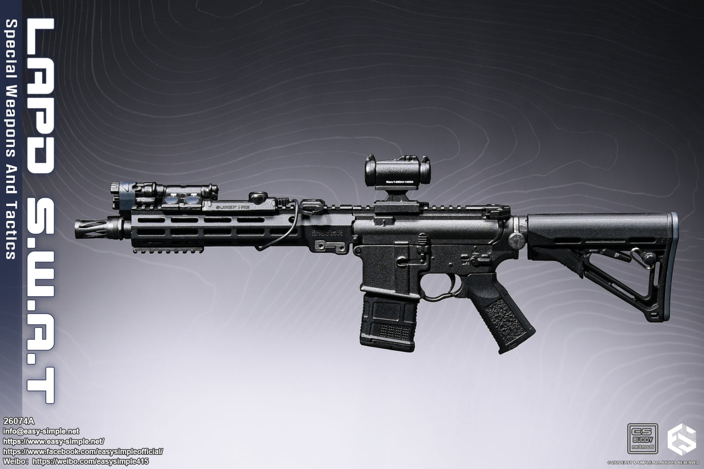 1:6 scale Easy & Simple LAPD S.W.A.T Special Weapons and Tactics 12" Figure 26074A (PREORDER)