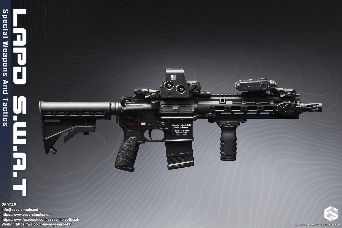 1:6 scale Easy & Simple LAPD S.W.A.T Special Weapons and Tactics 12" Female Figure 26074B (PREORDER)