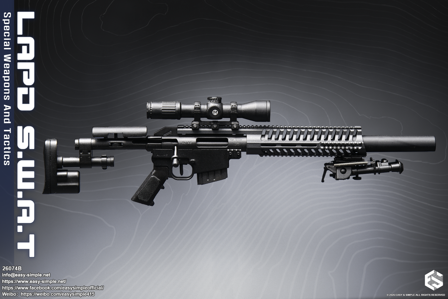 1:6 scale Easy & Simple LAPD S.W.A.T Special Weapons and Tactics 12" Female Figure 26074B (PREORDER)