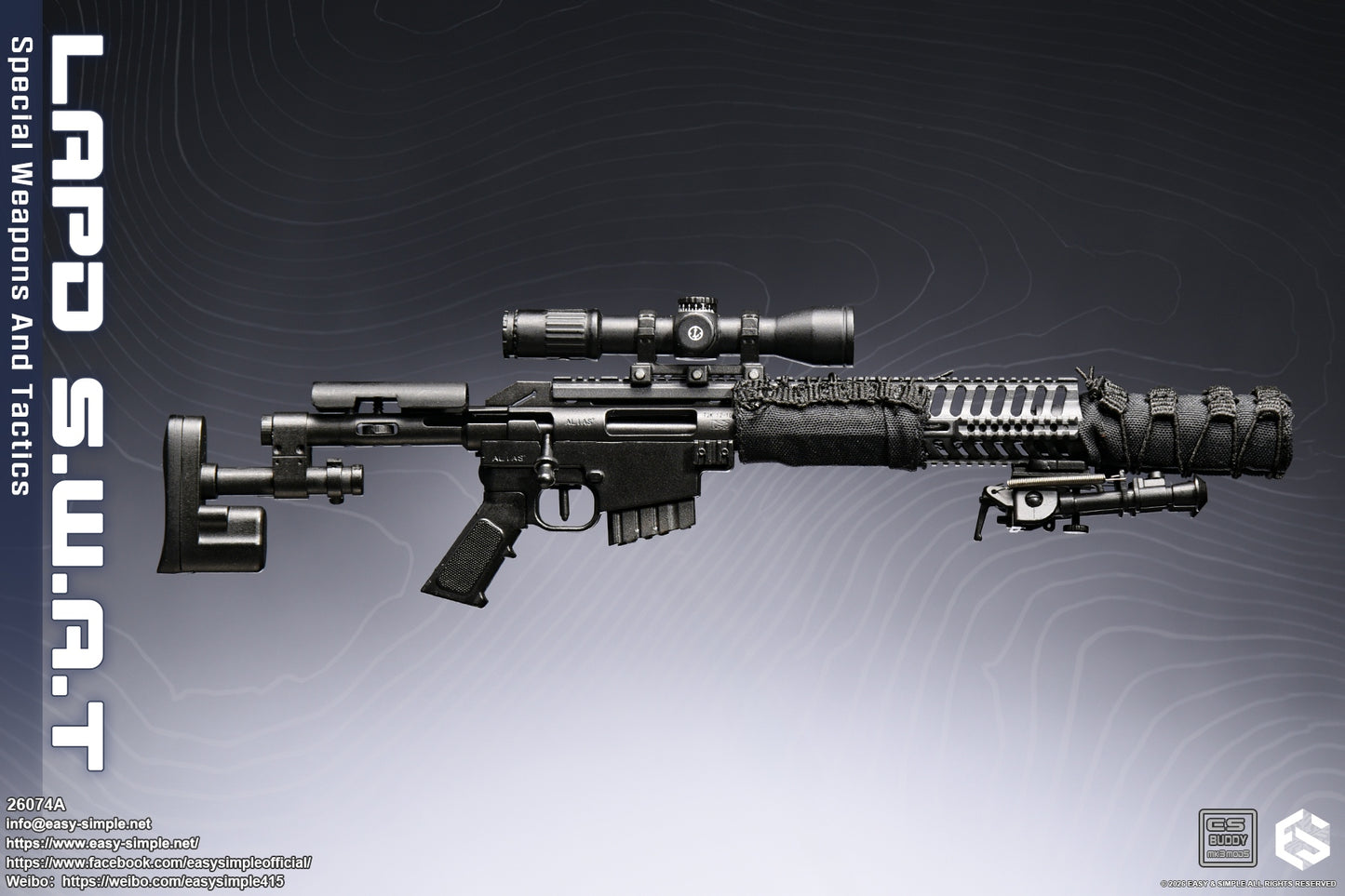 1:6 scale Easy & Simple LAPD S.W.A.T Special Weapons and Tactics 12" Figure 26074A (PREORDER)
