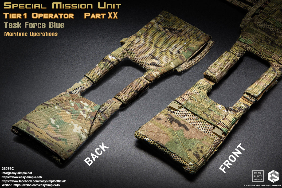 1:6 scale Easy & Simple 26076C Special Mission Unit Tier1 Operator Part XX Task Force Blue Maritime Operations 12" Figure (PREORDER)
