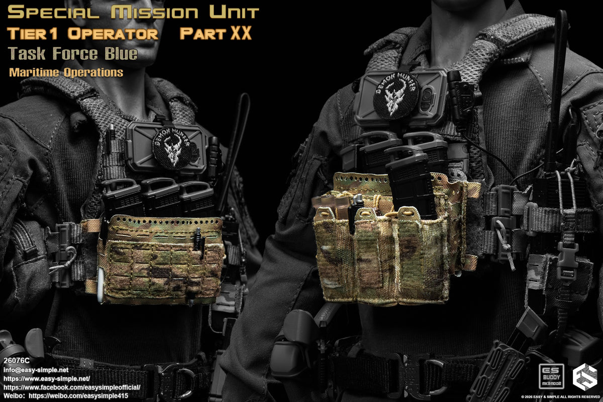 1:6 scale Easy & Simple 26076C Special Mission Unit Tier1 Operator Part XX Task Force Blue Maritime Operations 12" Figure (PREORDER)