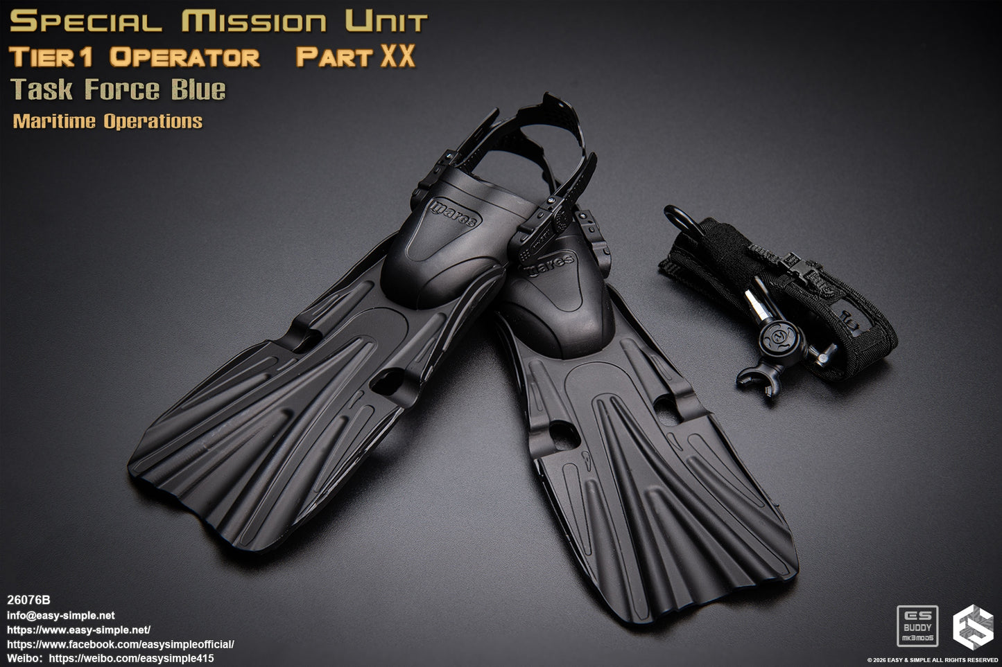 1:6 scale Easy & Simple 26076B Special Mission Unit Tier1 Operator Part XX Task Force Blue Maritime Operations 12" Figure (PREORDER)