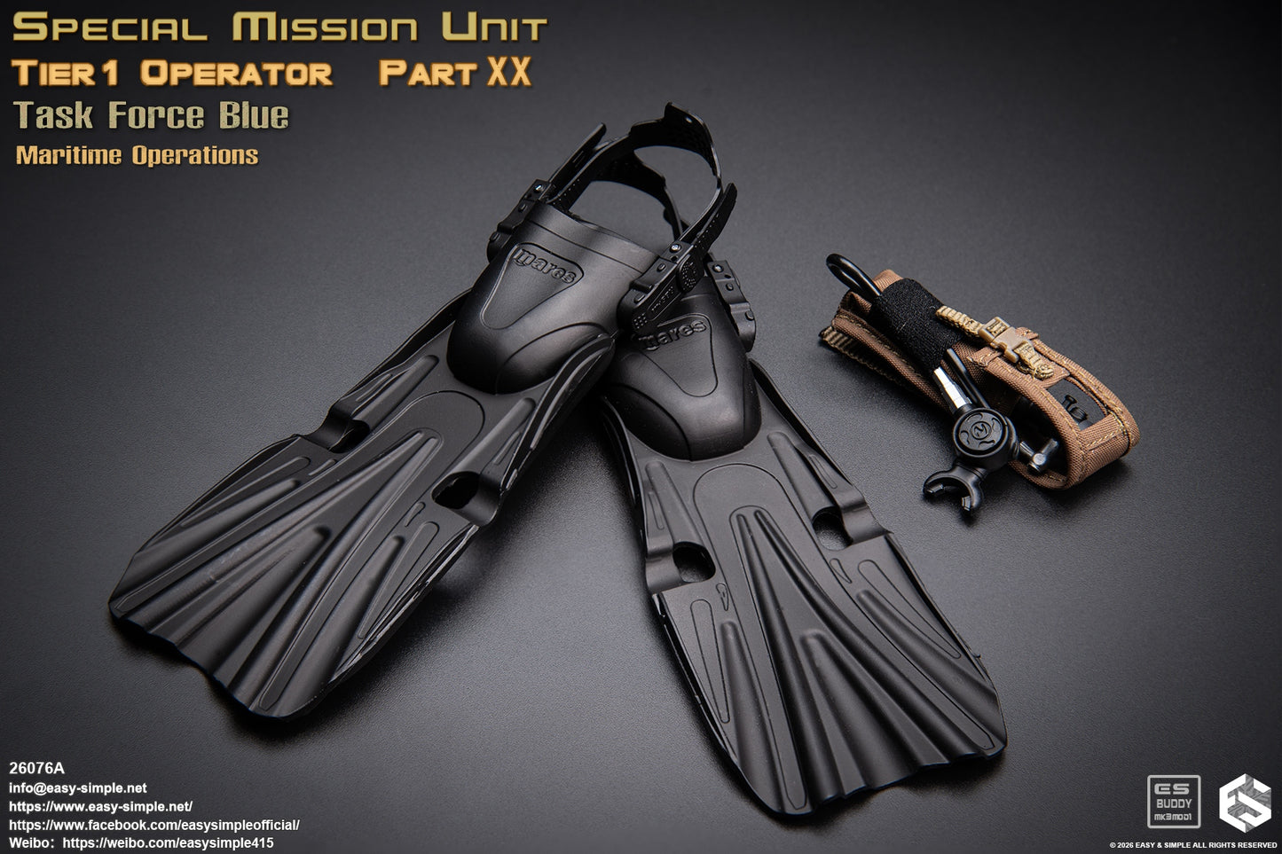 1:6 scale Easy & Simple 26076A Special Mission Unit Tier1 Operator Part XX Task Force Blue Maritime Operations 12" Figure (PREORDER)