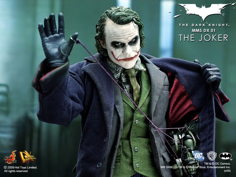 1:6 scale Hot Toys The Dark Knight Joker DX01 12" Action Figure