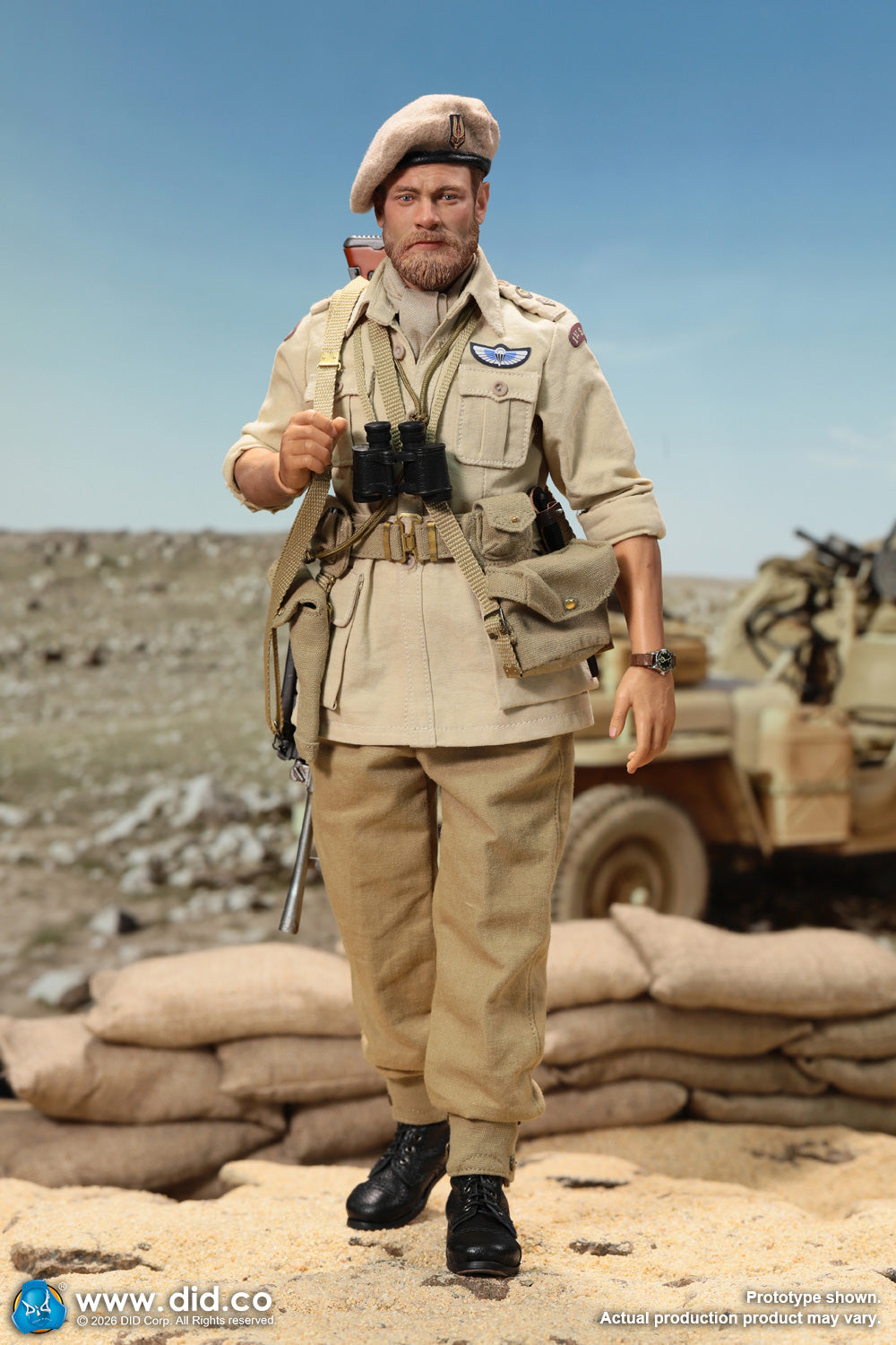 1:6 scale DiD K80197 WWII British SAS Special Forces Colonel Alan 12" Figure  (PREORDER)