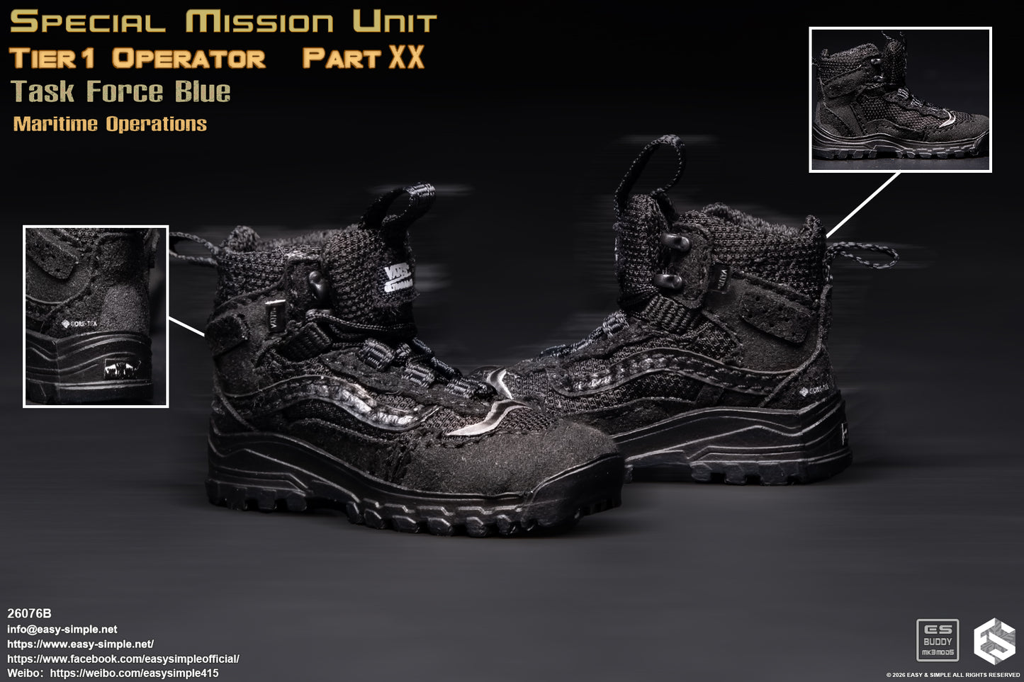 1:6 scale Easy & Simple 26076B Special Mission Unit Tier1 Operator Part XX Task Force Blue Maritime Operations 12" Figure (PREORDER)