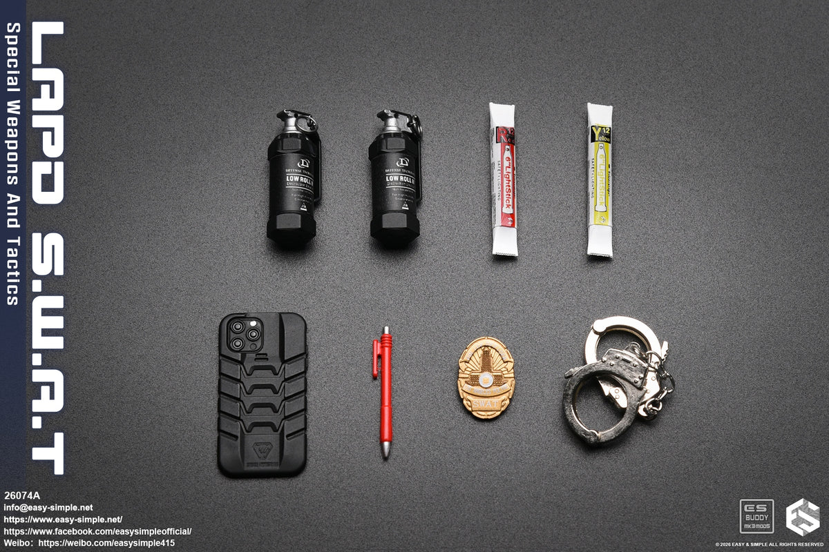 1:6 scale Easy & Simple LAPD SWAT Flashbang Grenade for 12" Figures