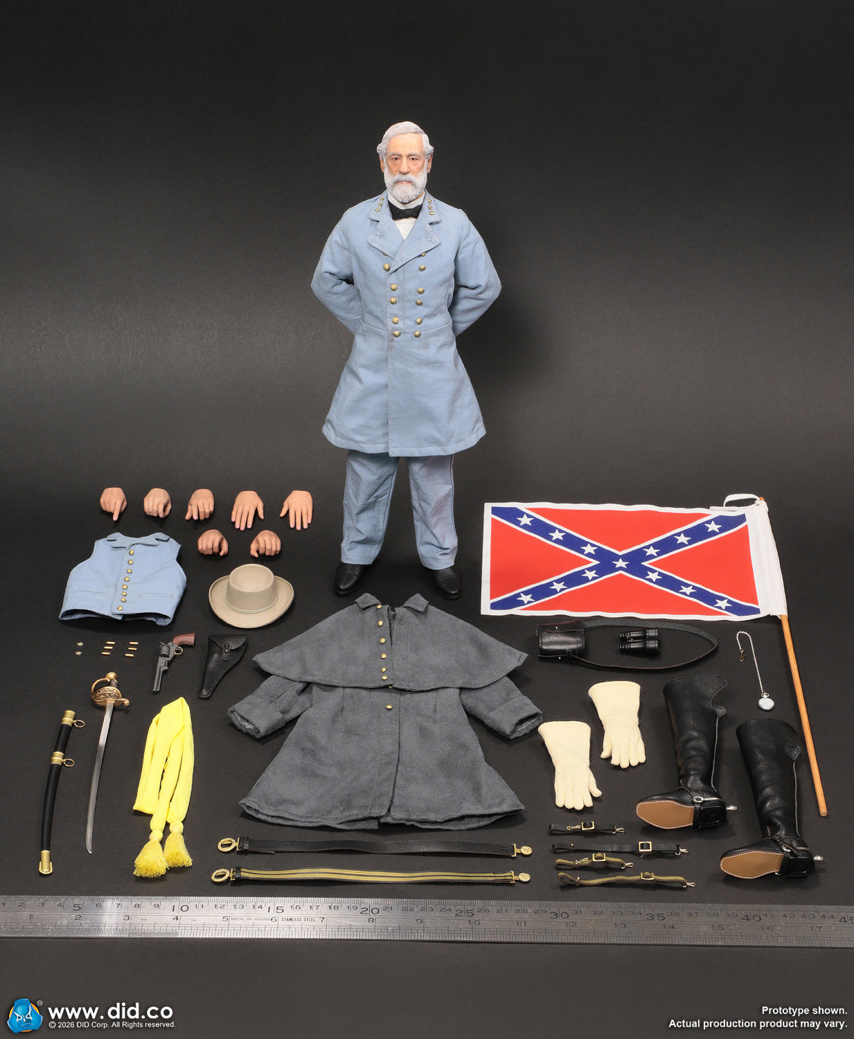 1:6 scale DID NS80198 US Civil War Confederate Army General Robert Edward Lee 12" Figure  (PREORDER)