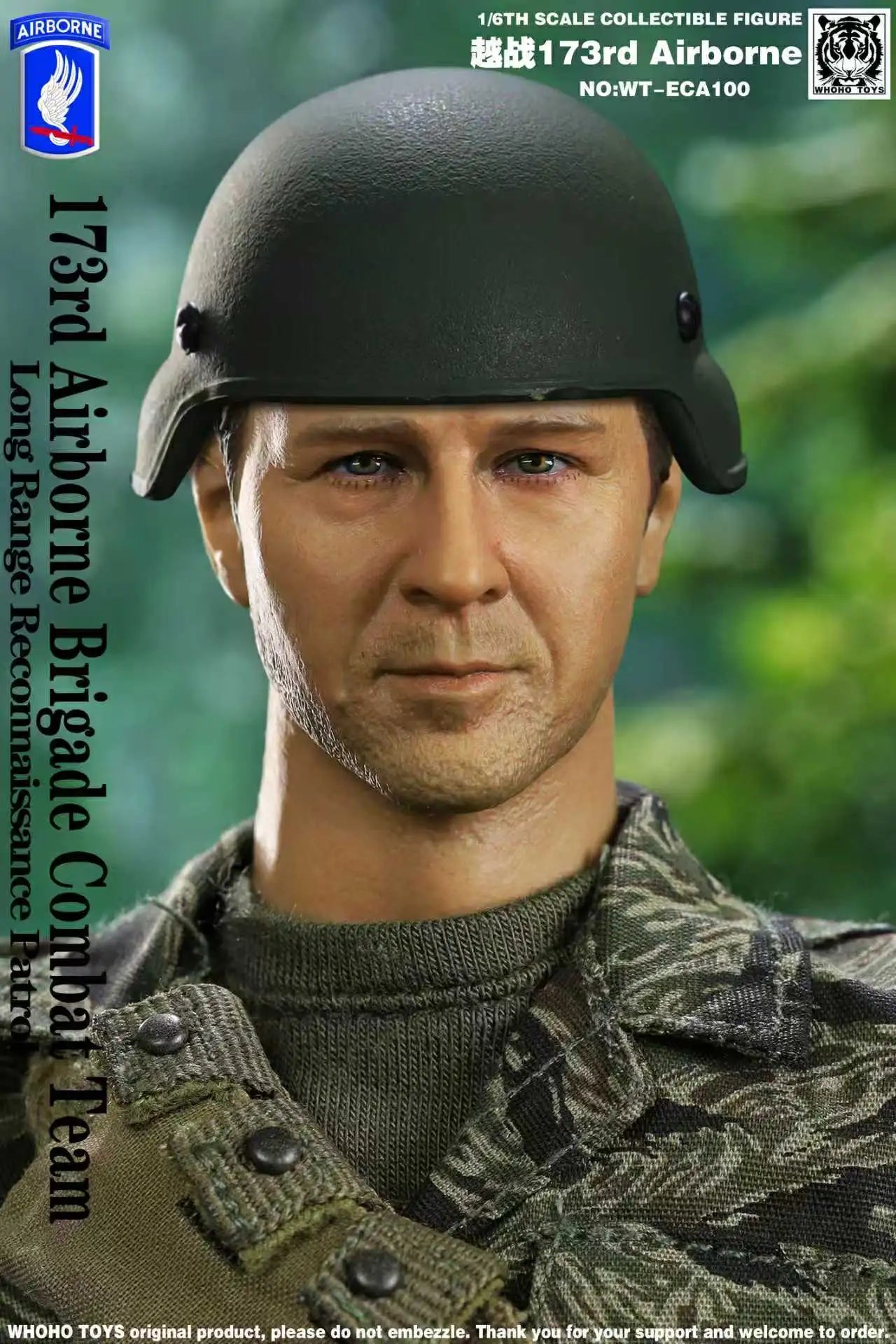 1:6 scale WHOHO TOYS 173rd Airborne Brigade Combat Team LRRP 12" Figure WT-ECA100