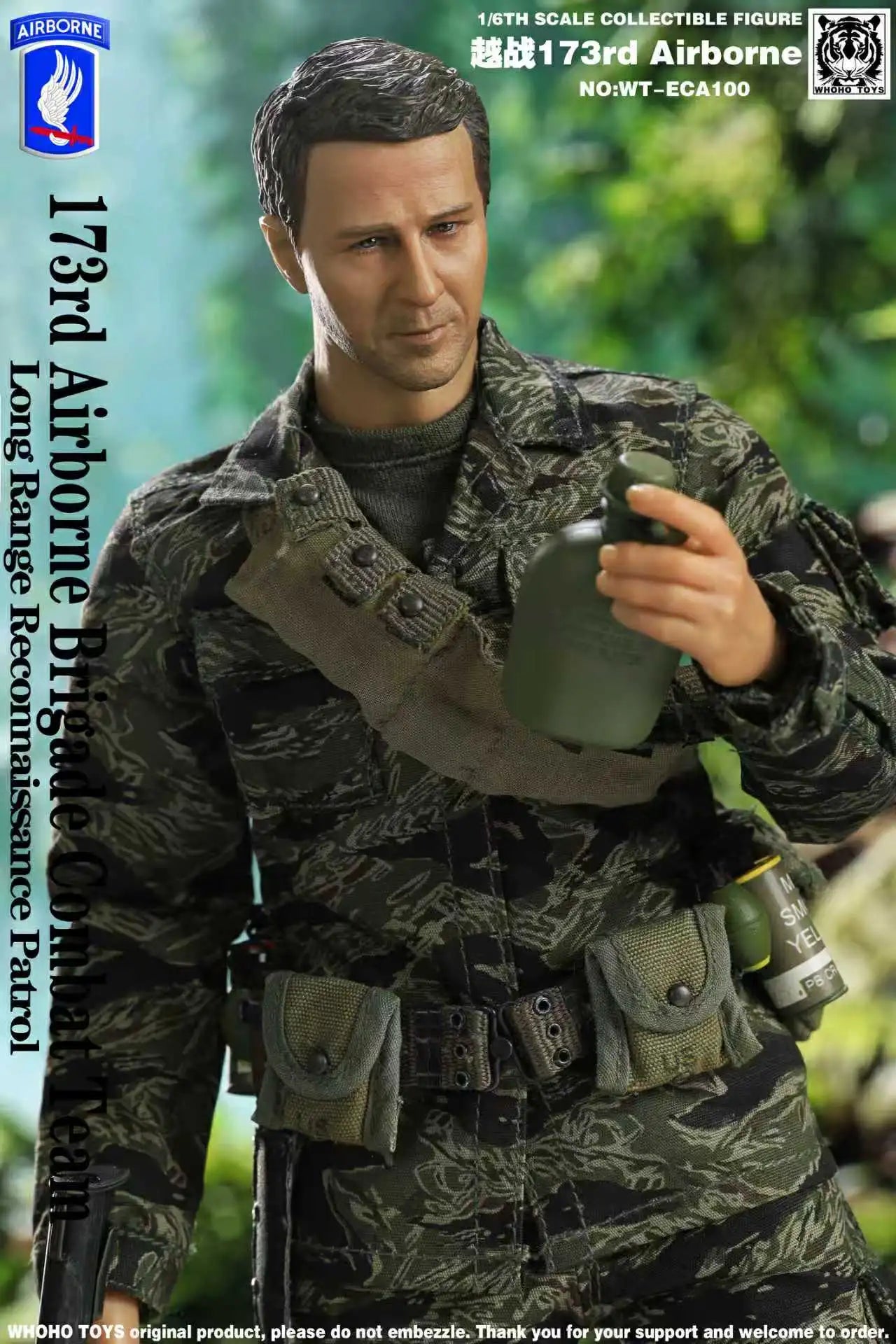 1:6 scale WHOHO TOYS 173rd Airborne Brigade Combat Team LRRP 12" Figure WT-ECA100
