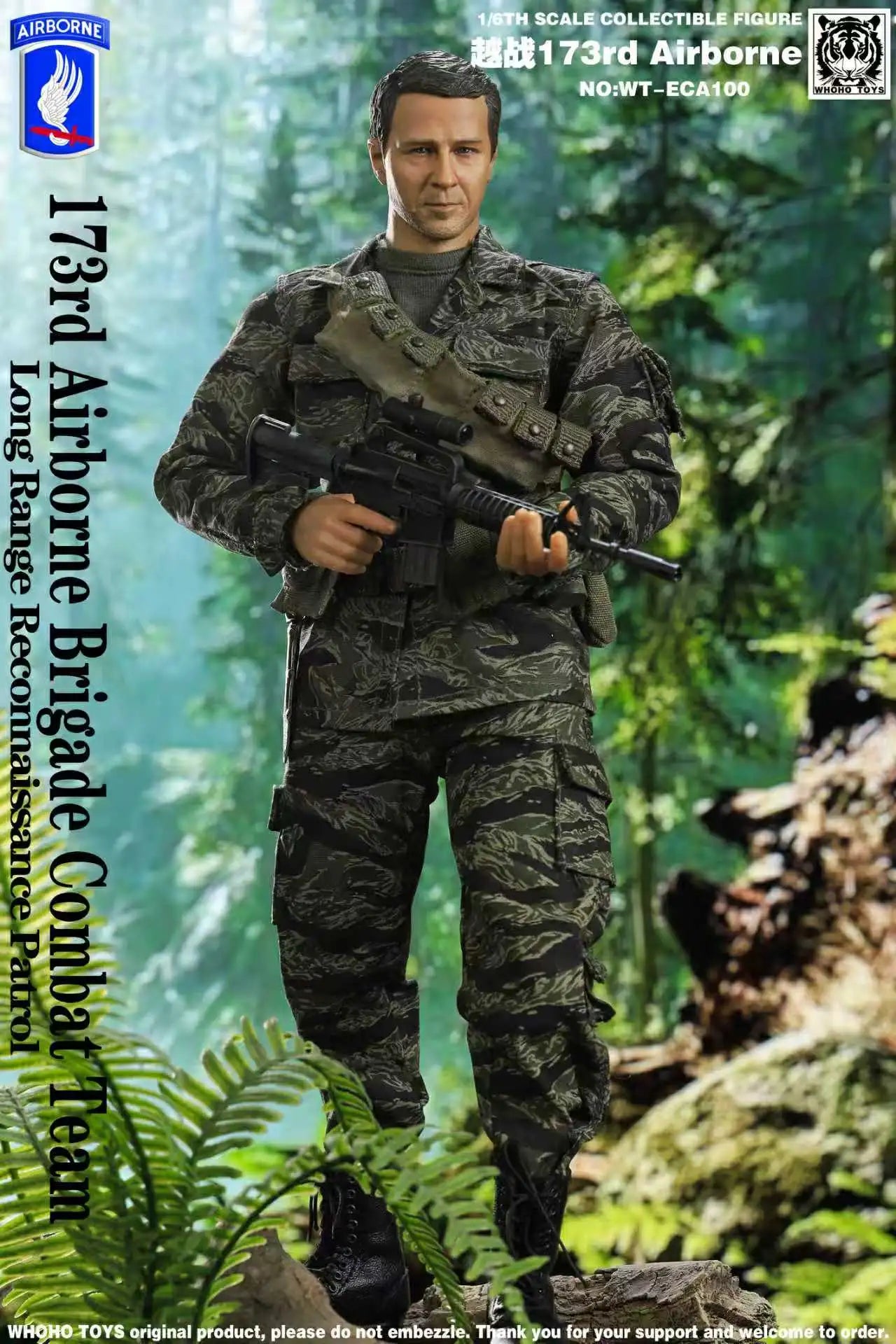 1:6 scale WHOHO TOYS 173rd Airborne Brigade Combat Team LRRP 12" Figure WT-ECA100
