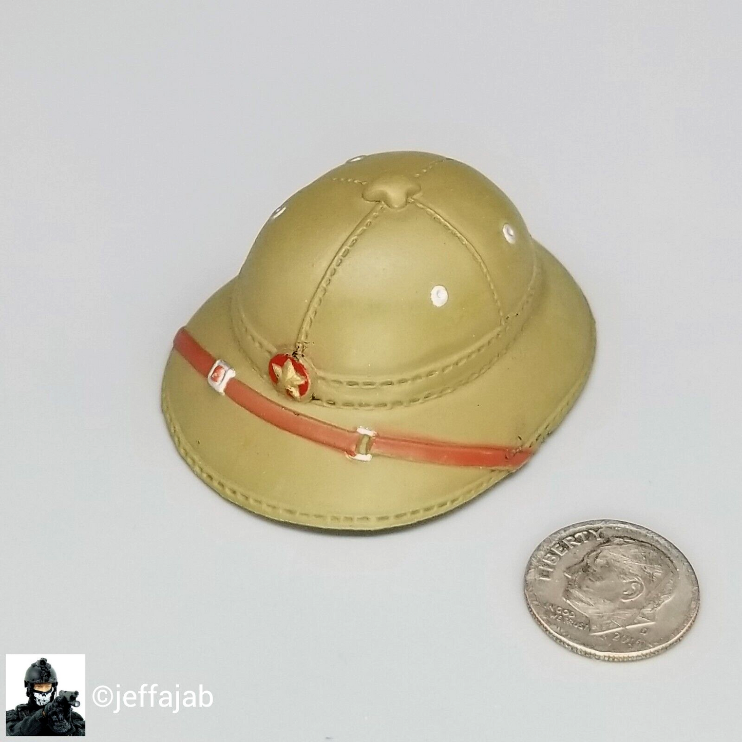 1;6 Ultimate Soldier Vietnam NVA Regular Pith Helmet for 12" GI Joe Dragon Hat