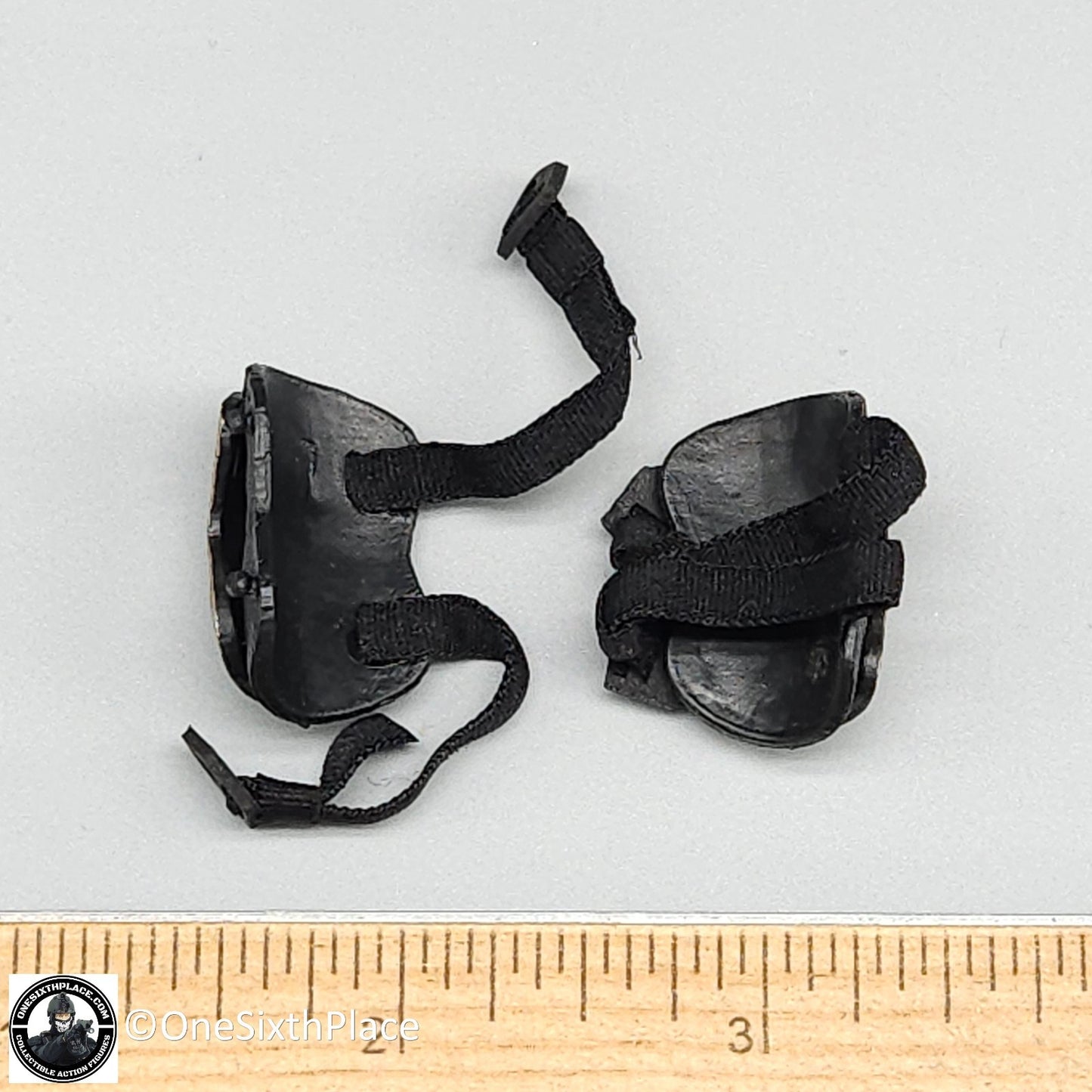 1:6 scale Fire Girl Female CQB Tactical Agent Black Gold Knee Pads 12" Figures