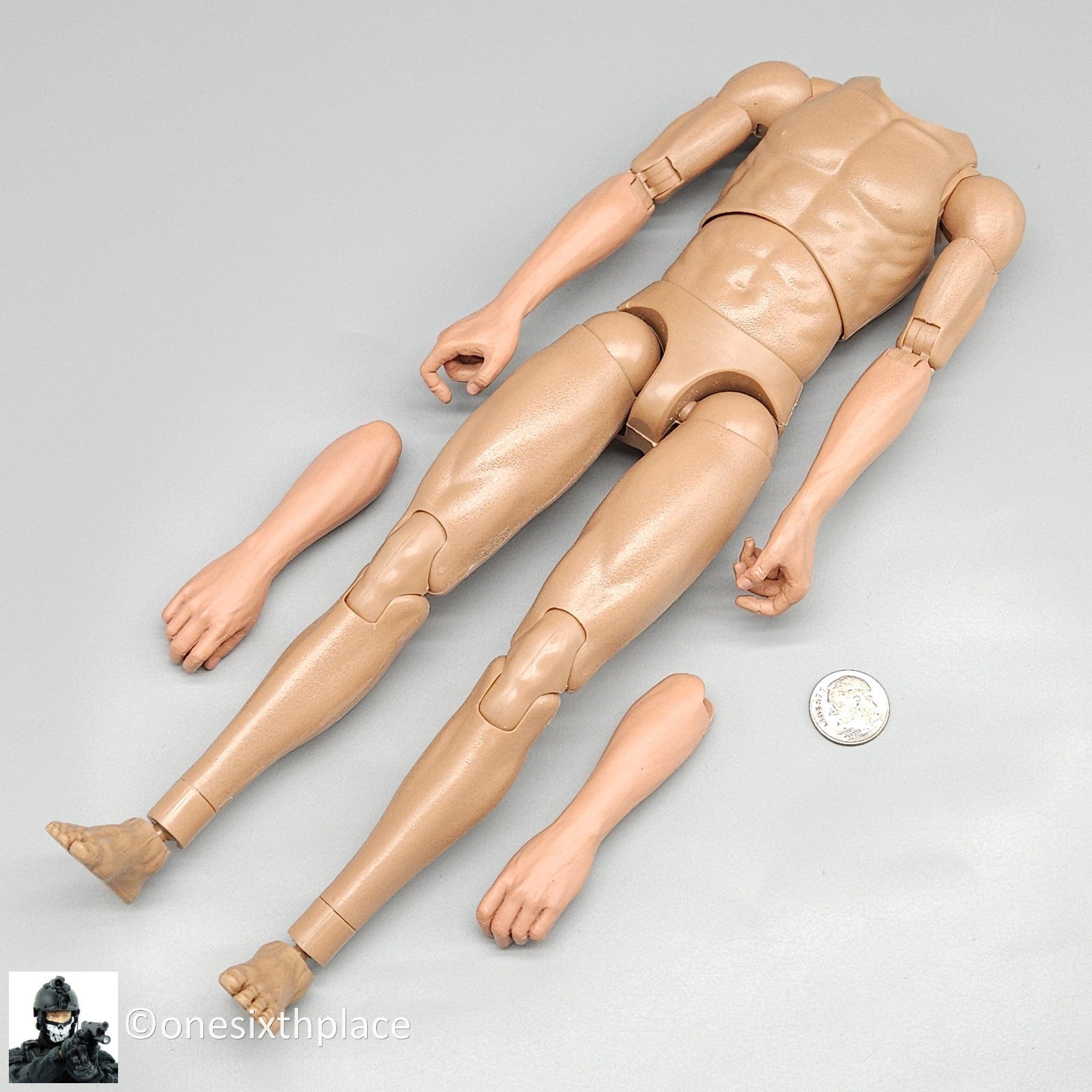 1:6 Ujindou Vietnam US Army 25th Infantry Division Male Body w/ Sculpted Arms