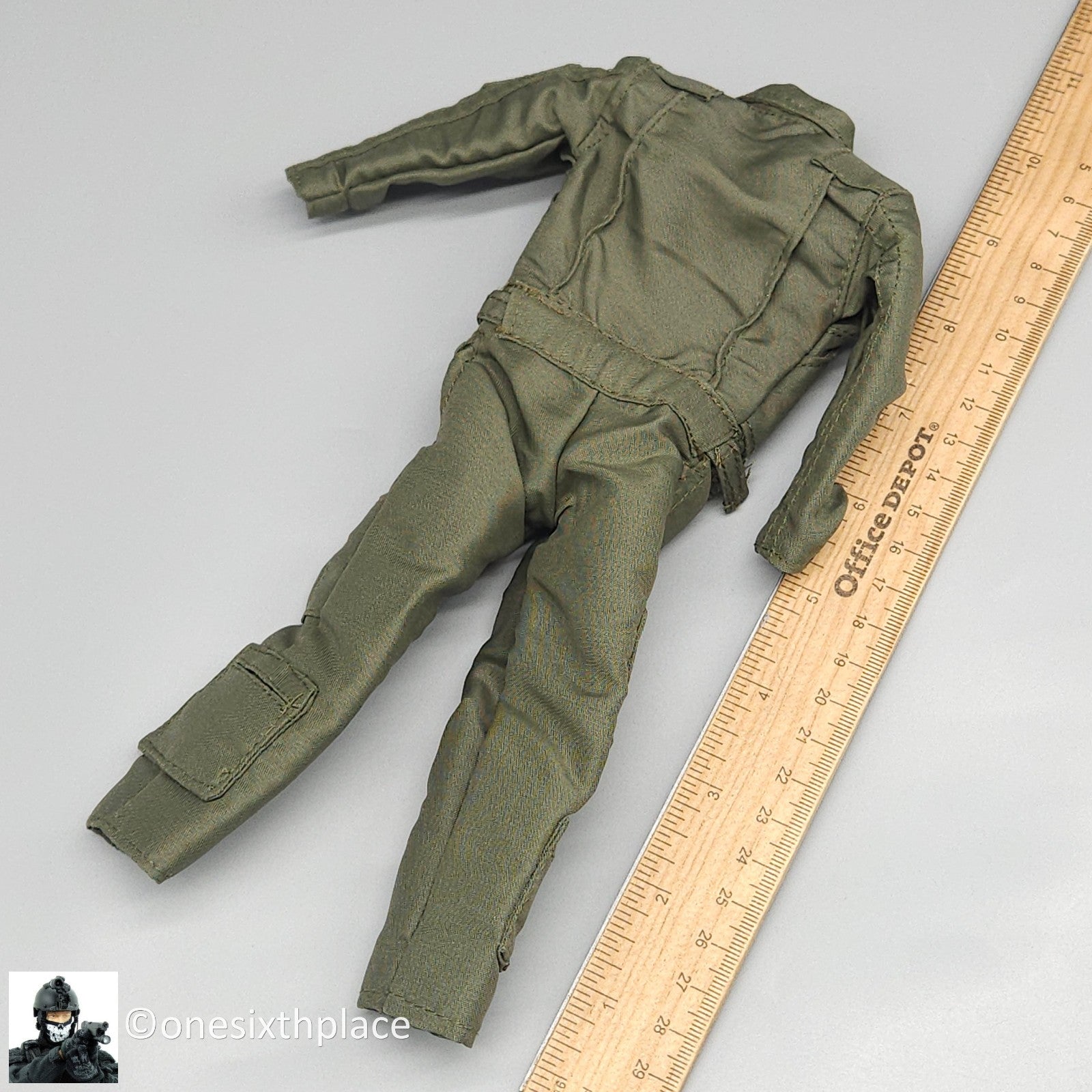 1:6 scale BBI USMC Force Recon Green Nomex Flight Suit for 12" Figures Pilot