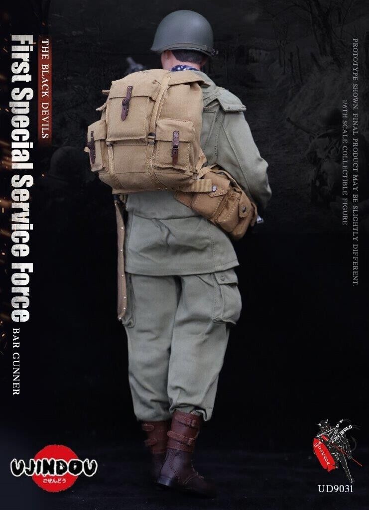 1:6 scale Ujindou WWII First Special Service Force BAR Gunner 12" Figure