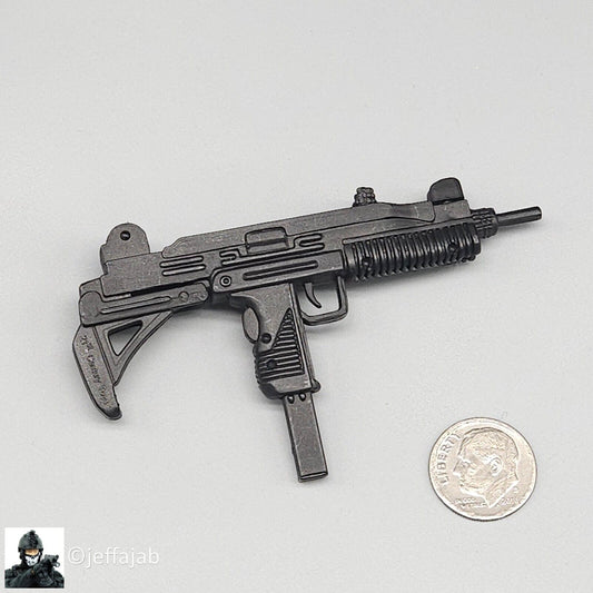 1:6 Ultimate Soldier Uzi Submachine Gun w/ Folding Stock 12" GI Joe BBI Dragon 