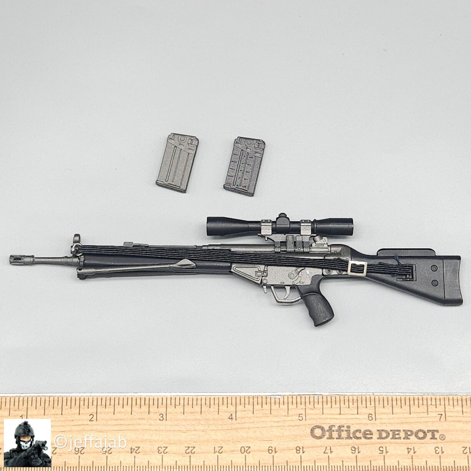 1:6 scale Dragon HK SDU G3 HK41 Sniper Rifle for 12" Figures