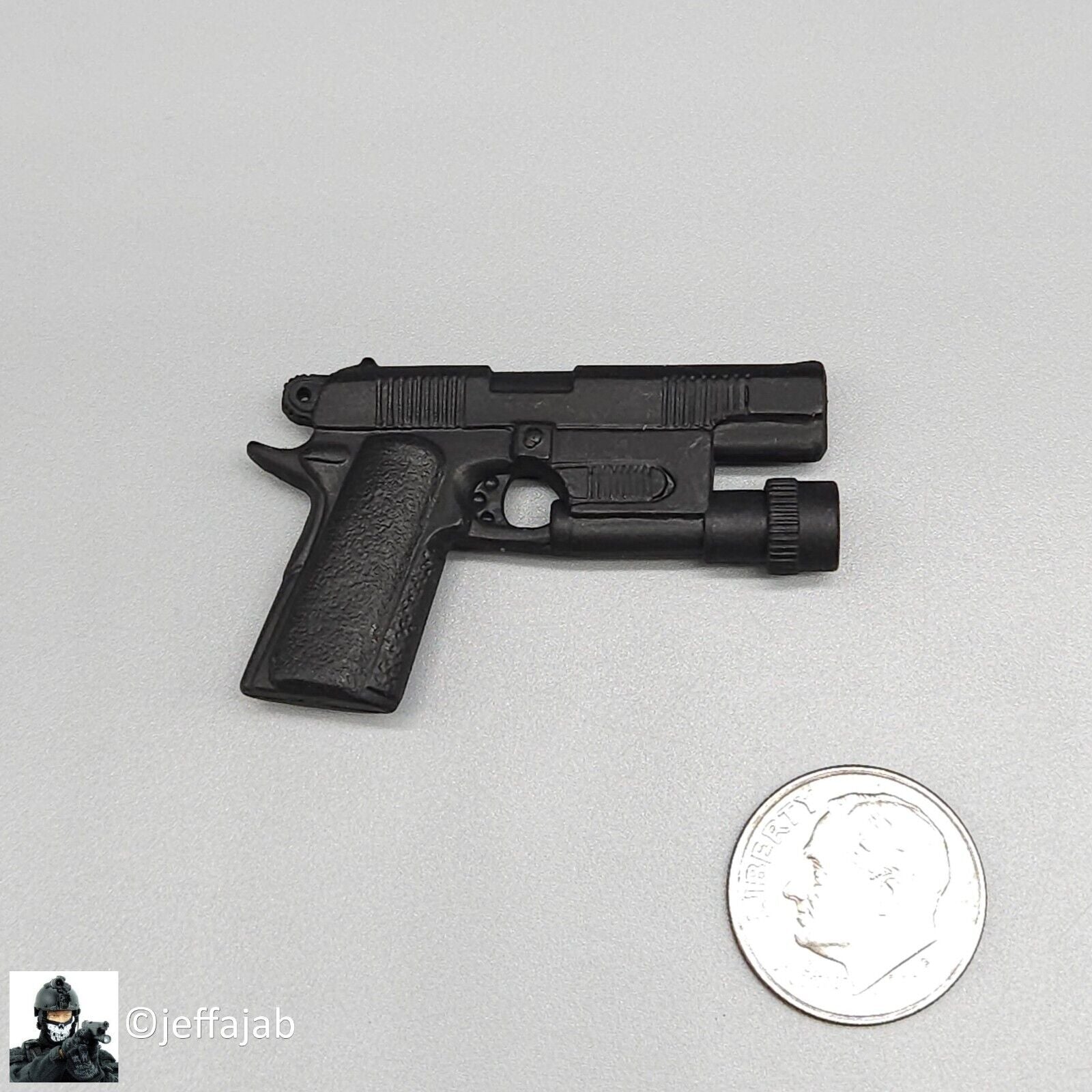 1:6 Ultimate Soldier SWAT M1911 Pistol w/ Tac Light for 12" Figures