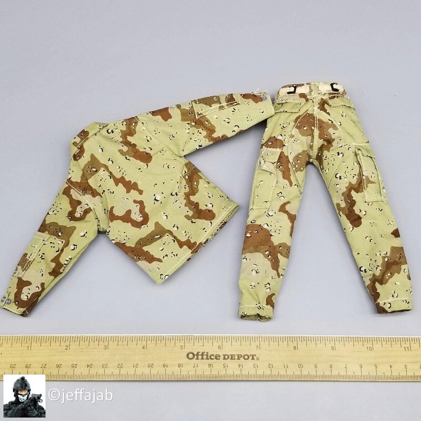 1:6 Dragon Special Ops Brian 6-Color Desert Camo Uniform for 12" Figures