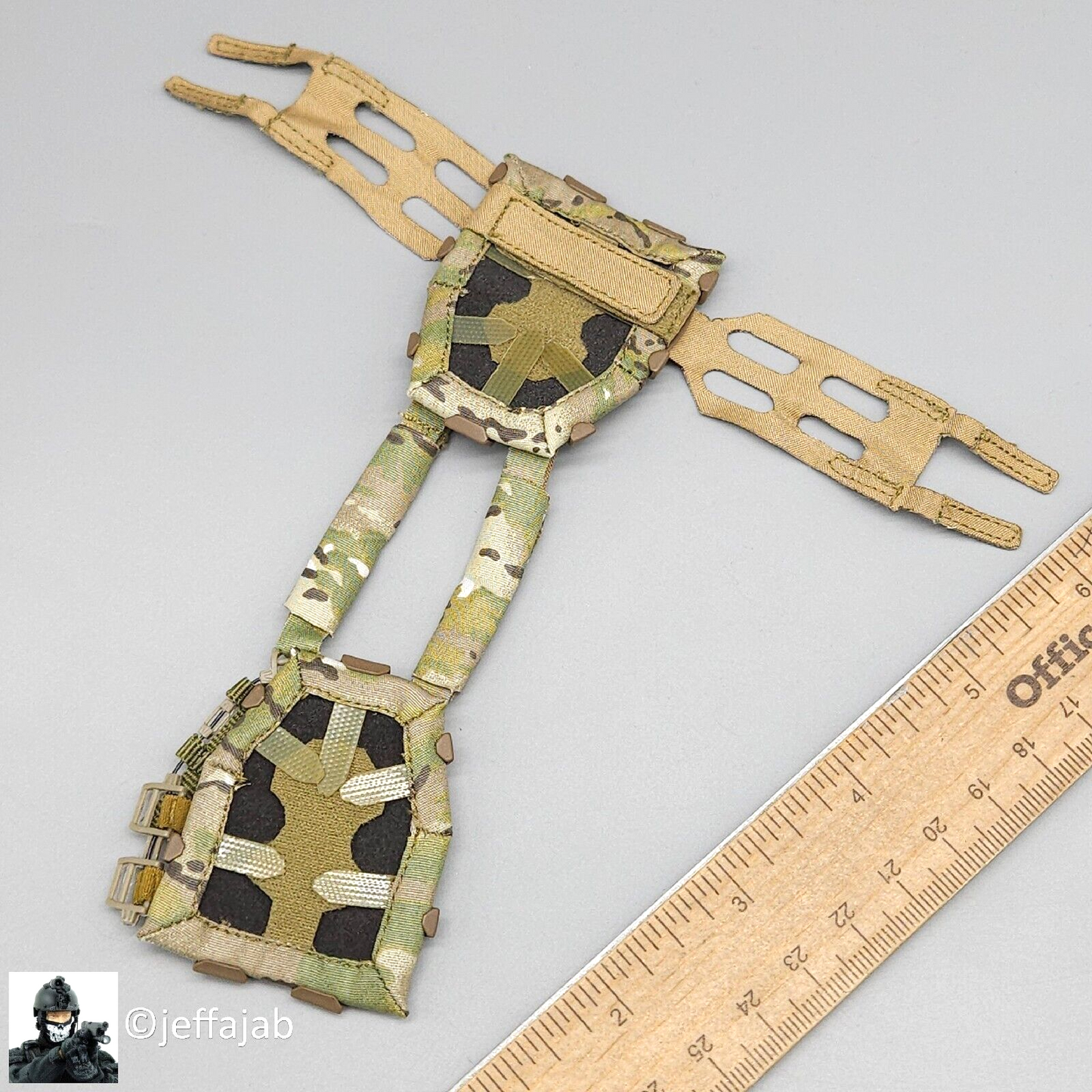 1:6 Easy & Simple CBRN Assault Team Multicam Plate Frame Carrier Vest 12" Figure