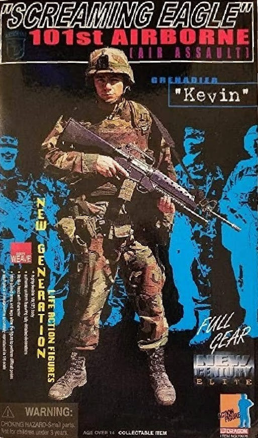 1:6 Dragon 101st Airborne Kevin Woodland Camo Uniform w/ Patches 12" Figures