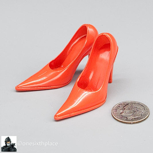 1:6 Triad Toys Female Red High Heels Shoes Style C (Tall Heel) 12" Figures