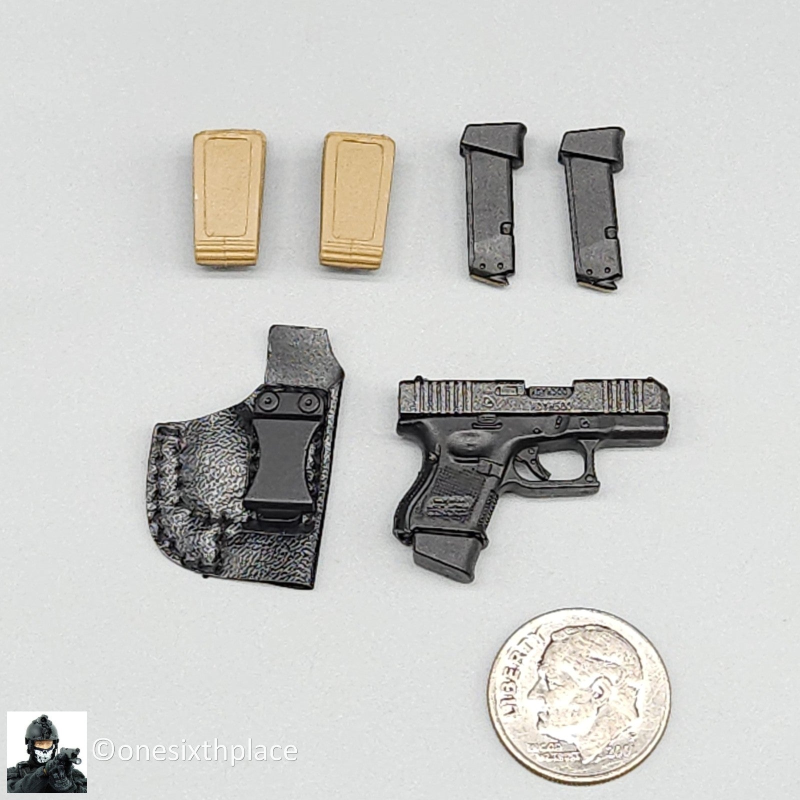 1:6 scale Easy & Simple Coalition Forces Subcompact Pistol 12" Figures 26065SC