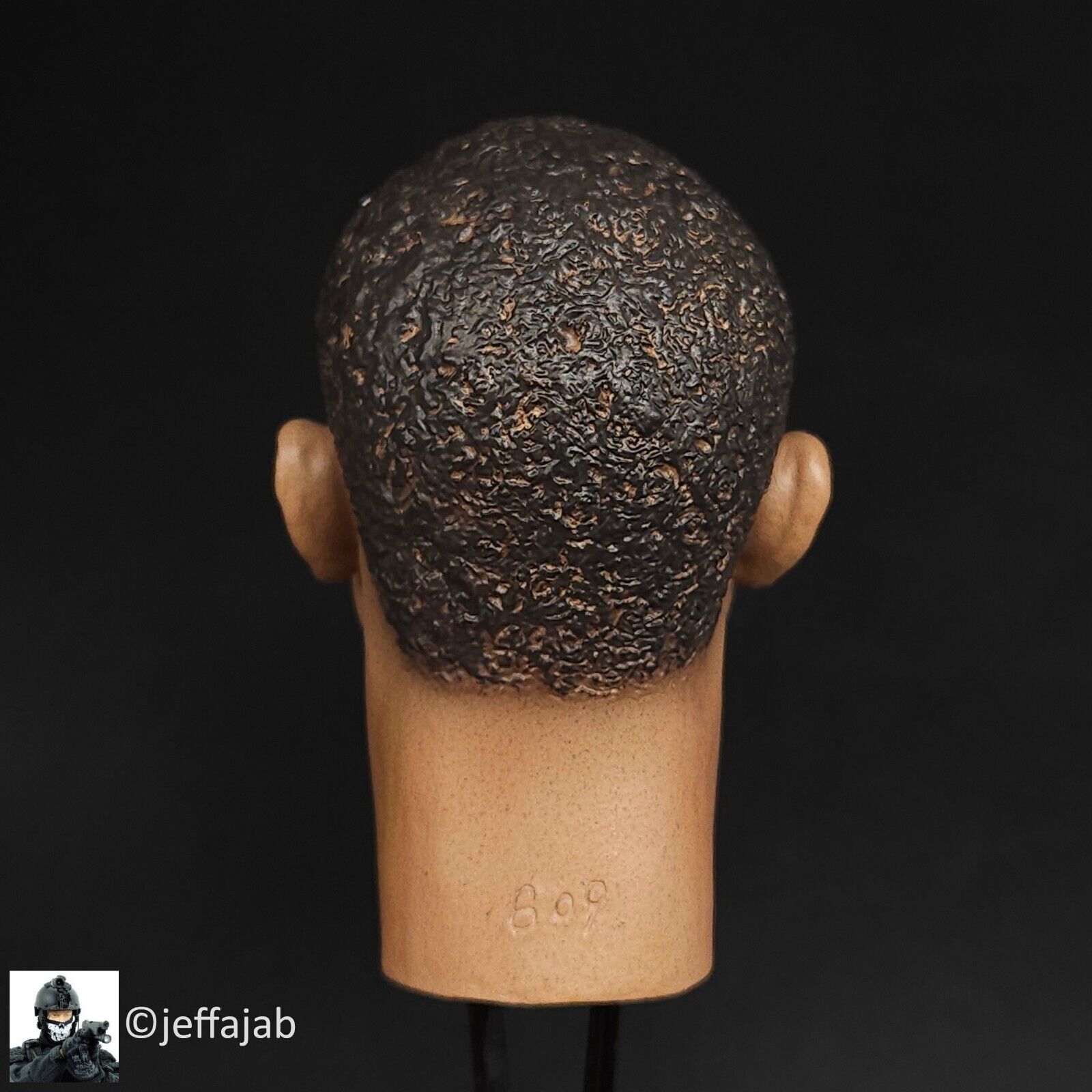 1:6 DiD Barack Obama Black AA Male Head Sculpt for 12" Figures