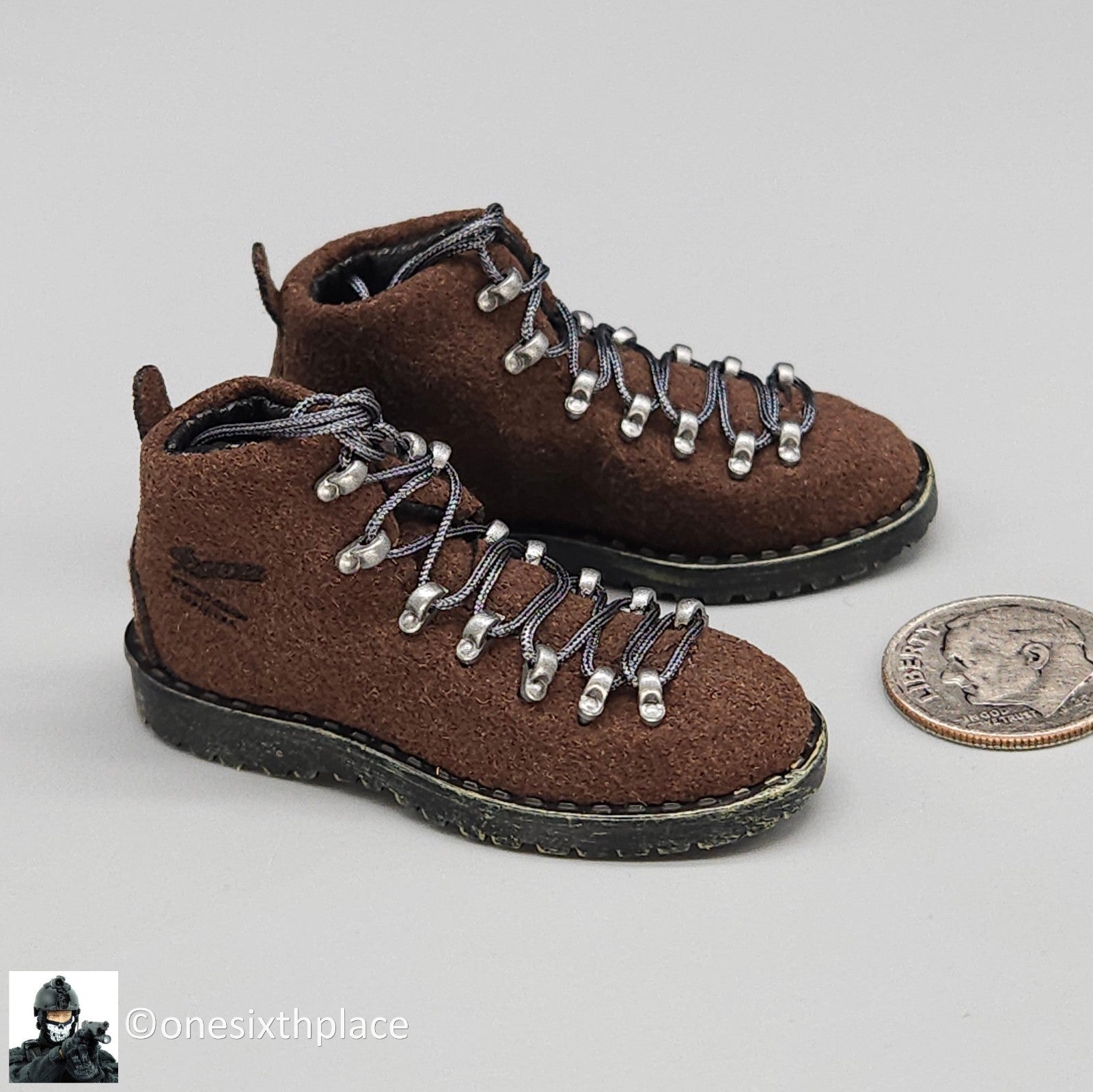 1:6 scale Easy & Simple Coalition Forces Hiking Boots for 12" Figure 26065SC