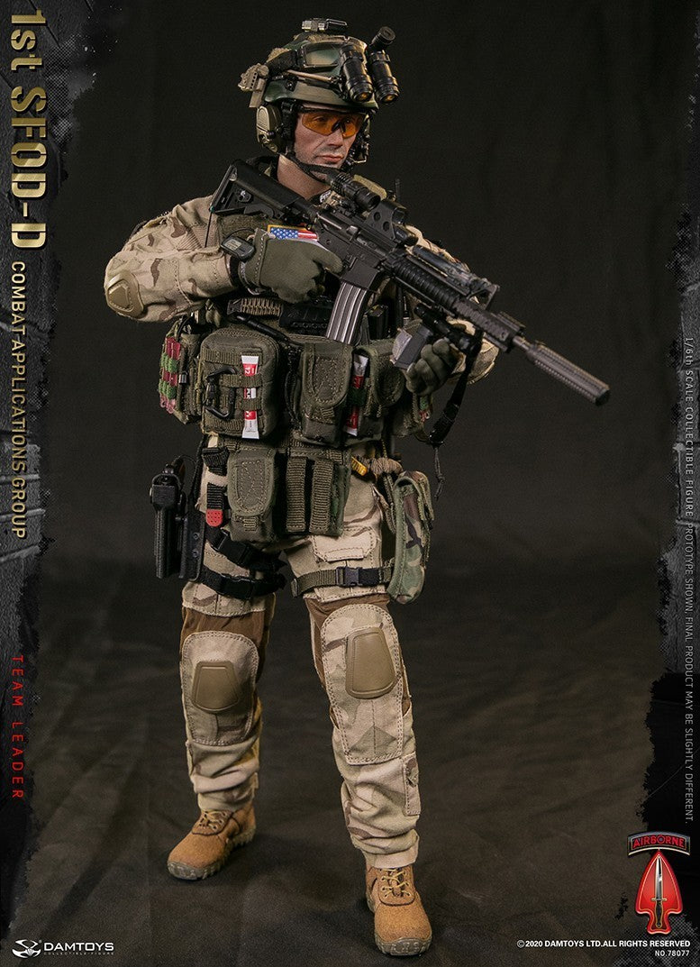 1:6 scale DamToys CAG Leader Woodland Camo Drop Leg Pouch for 12" Figures