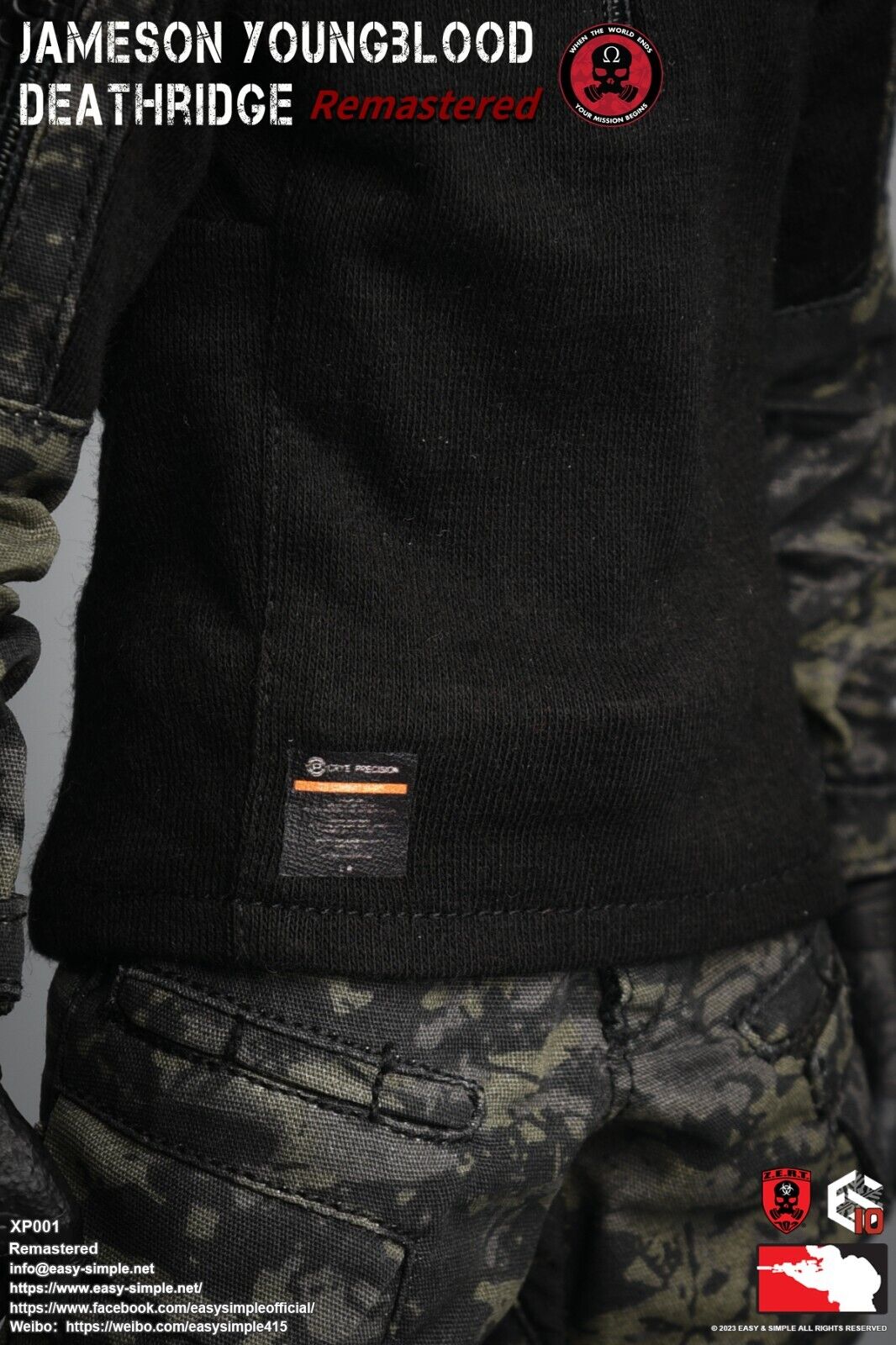 1:6 scale Easy & Simple ZERT Deathridge Remastered Black Urban Boots 12" Figures