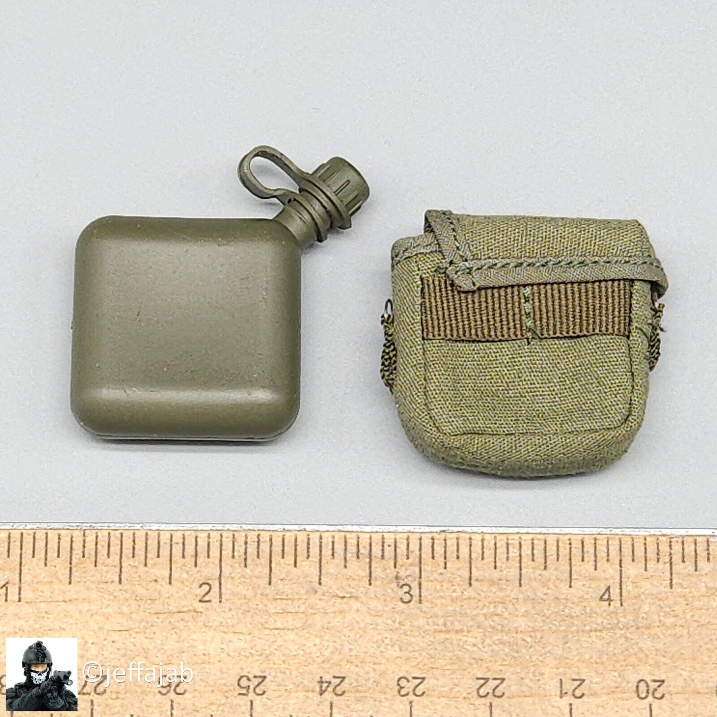 1:6 scale QO Toys Vietnam 101st Airborne Hamburger Hill 2-Quart Canteen Pouch