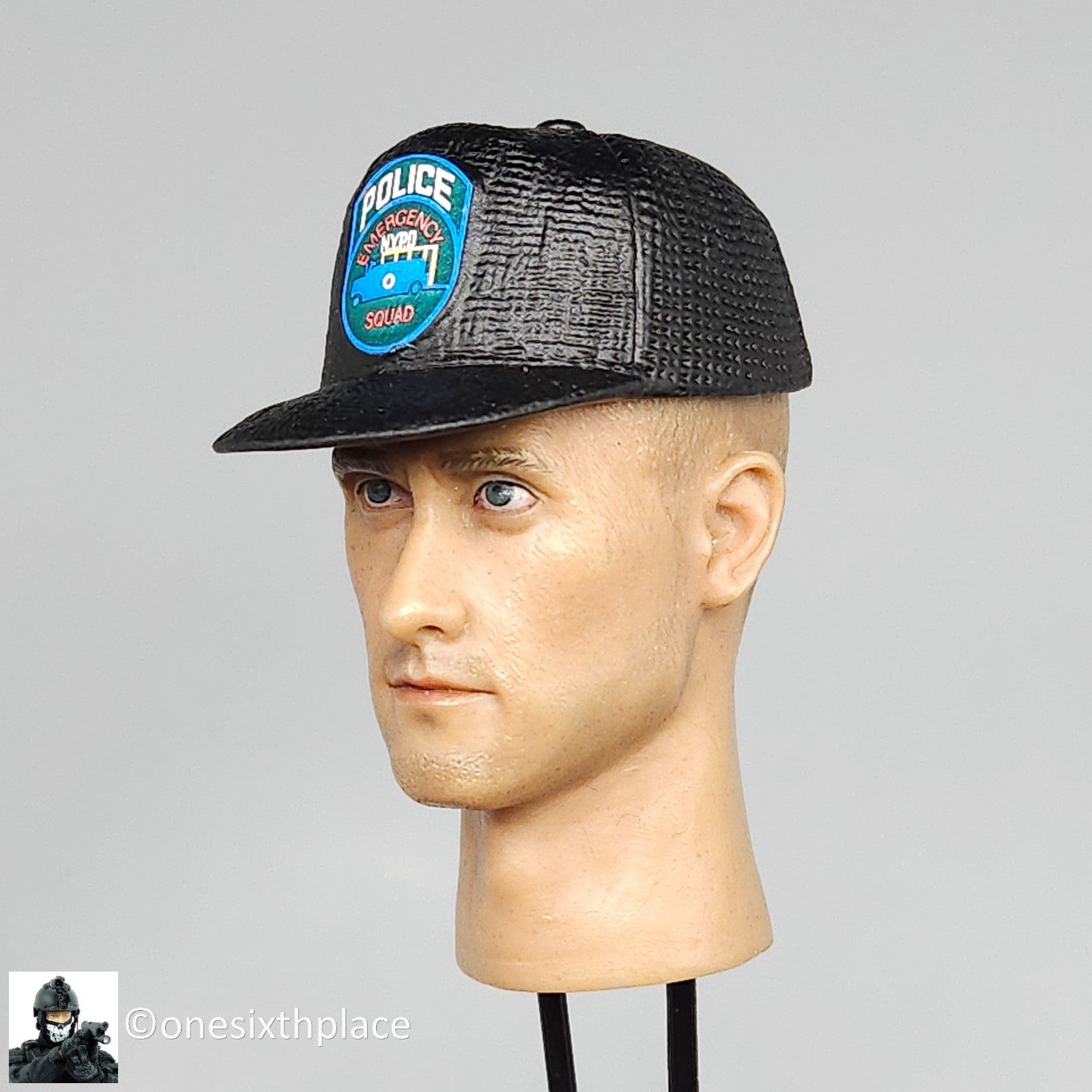 1:6 scale Dragon NYPD ESU Female Sniper Winona Black Cap Hat for 12" Figures