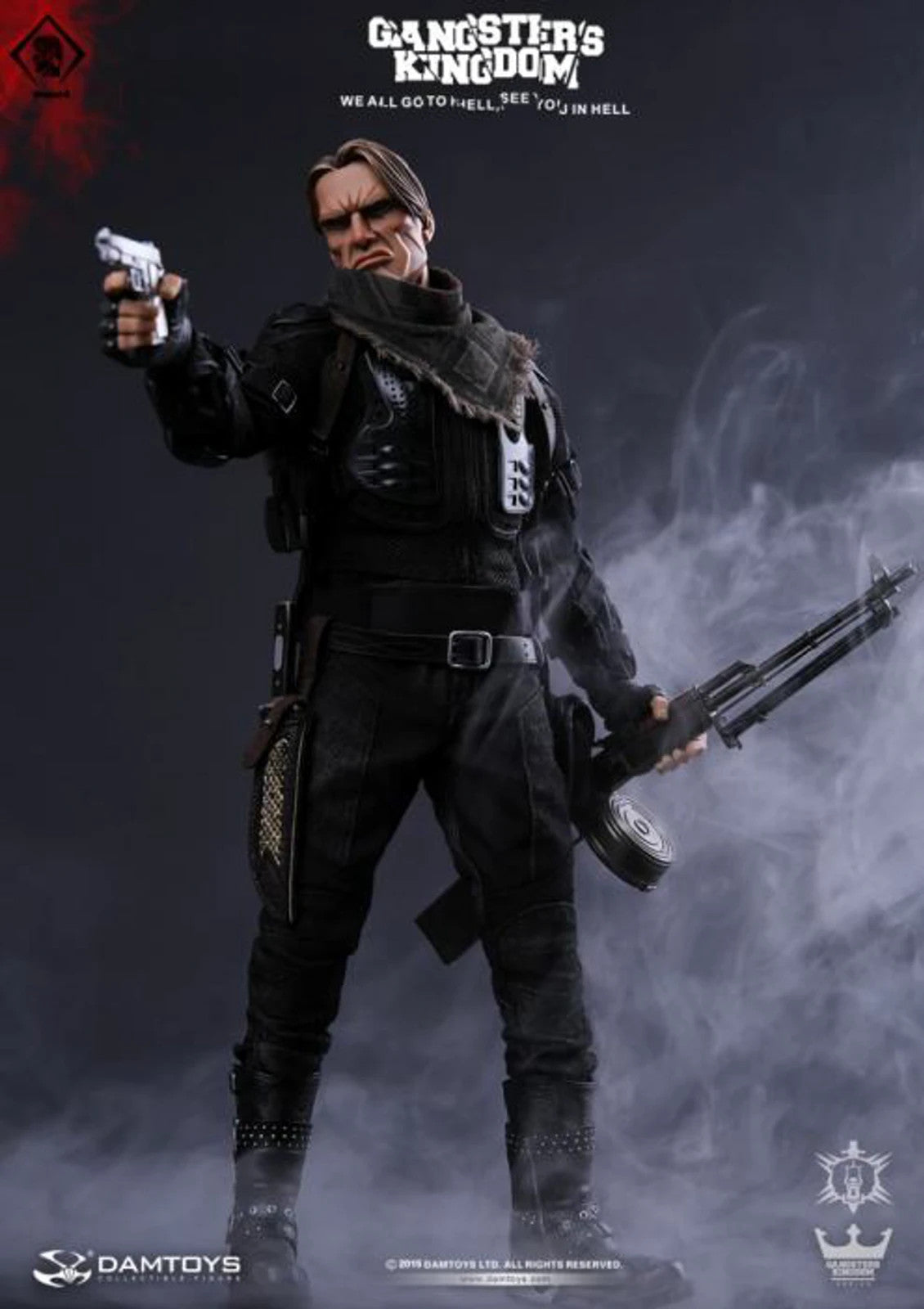 1:6 scale DamToys  Gangsters Kingdom Milevsky Tattoo Male Body for 12" Figures