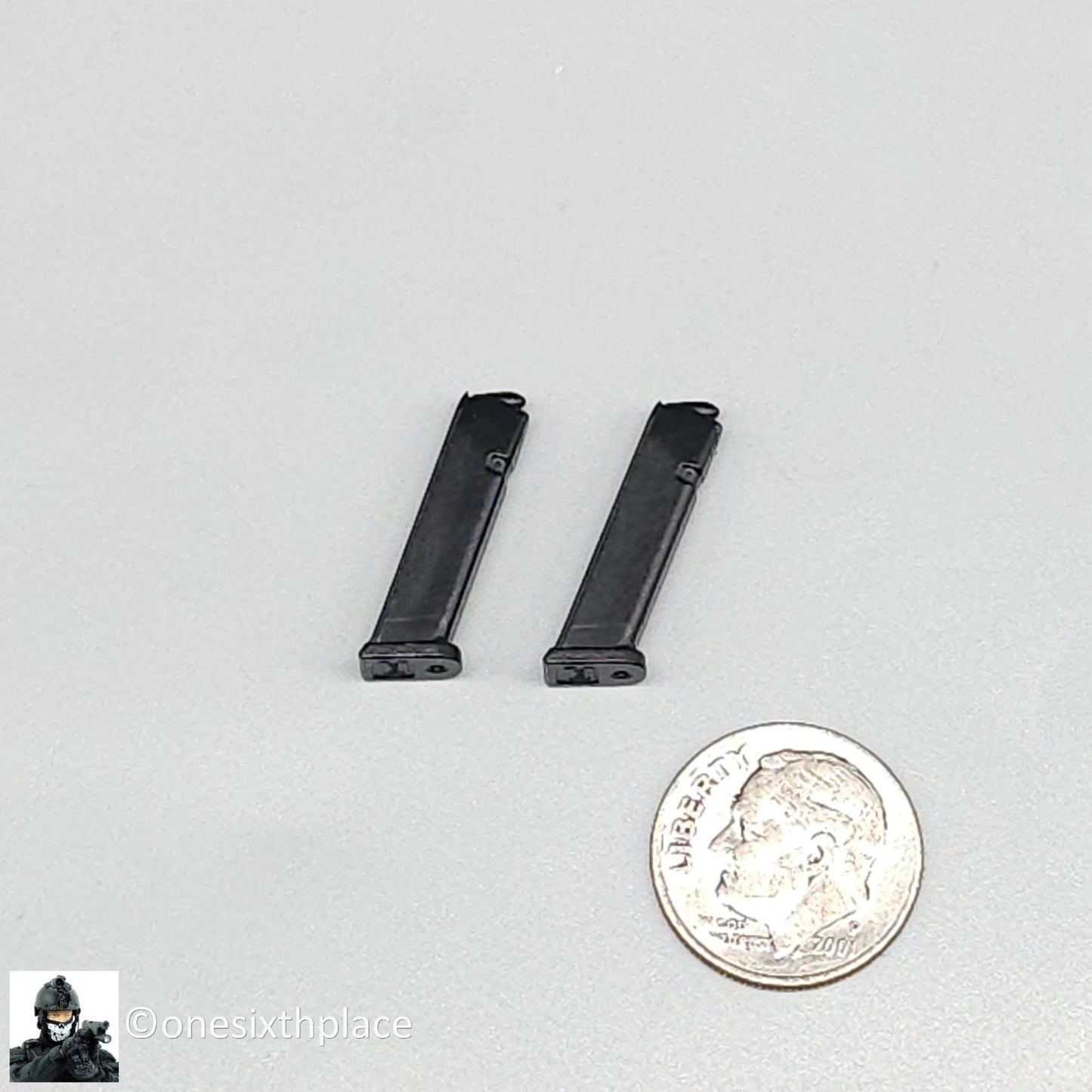 1:6 scale Easy & Simple Coalition Forces SAS G17 Pistol Mag (x2) for 12" Figures