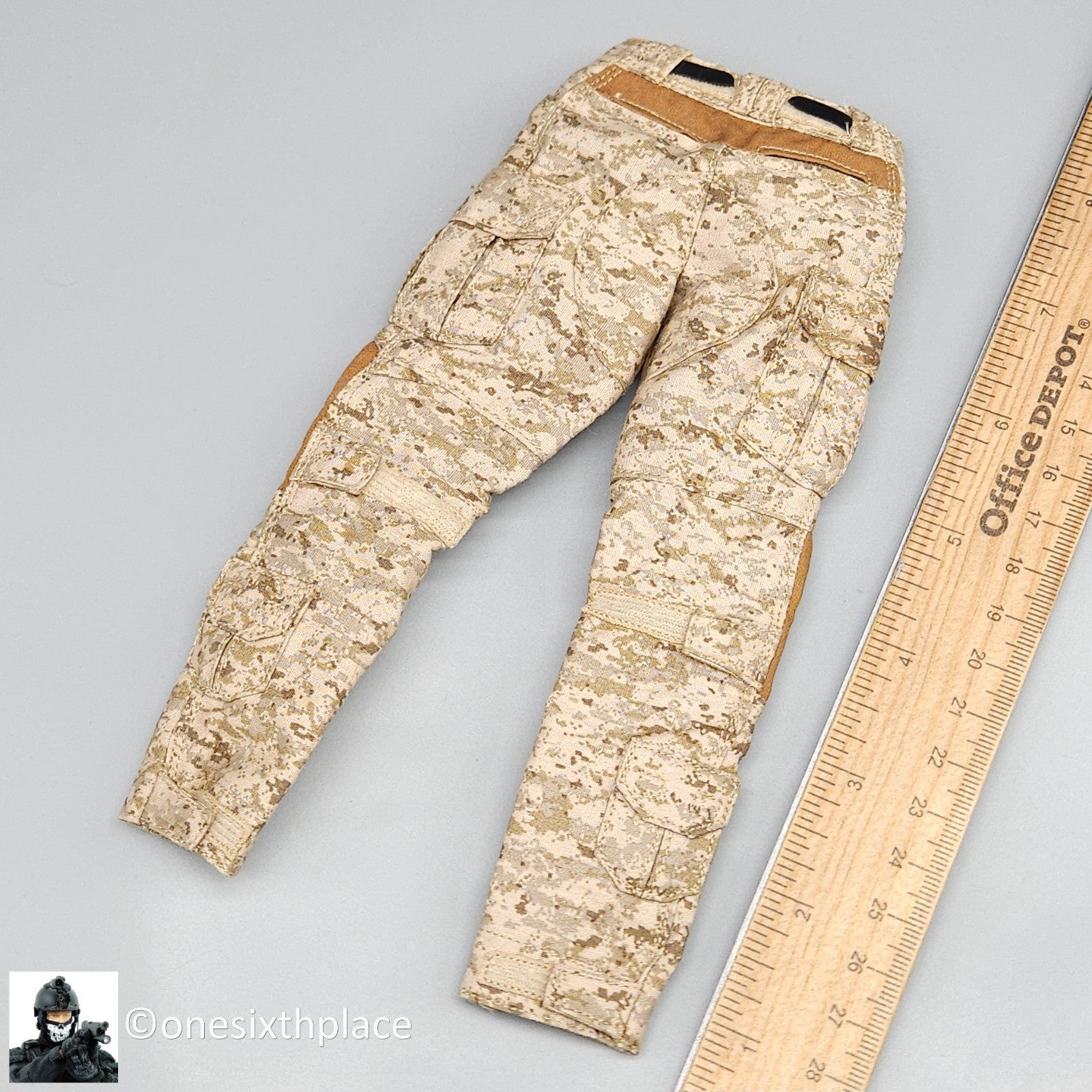 1:6 scale Easy & Simple Desert MARPAT Gen 3 Combat Pants for 12" Figures