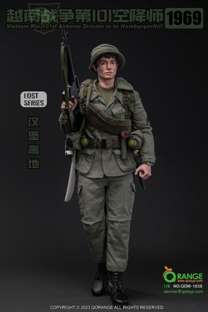 1:6 scale QO Toys Vietnam 101st Airborne Hamburger Hill M6 Bayonet Knife
