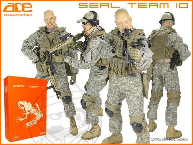 1:6 scale ACE SEAL Team 10 SCAR-L Rifle w/ Mags for 12" Figures