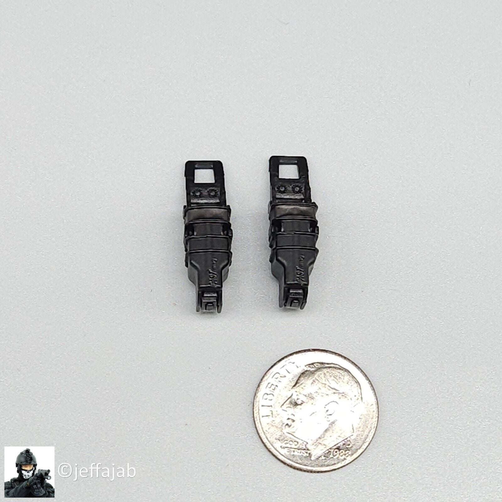 1:6 Easy & Simple Russian Special Operations Force SSO Black Pistol Mag Pouch x2