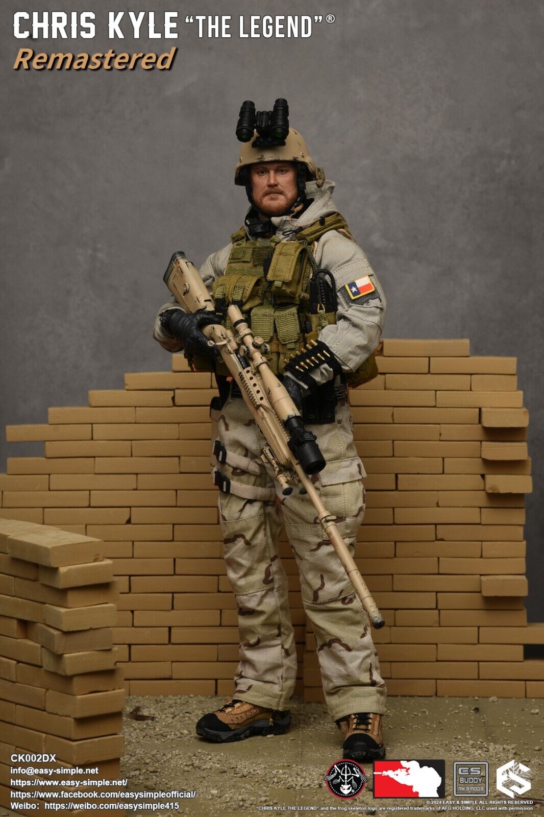 1:6 scale Easy & Simple Chris Kyle The Legend Remastered Deluxe Version CK002DX